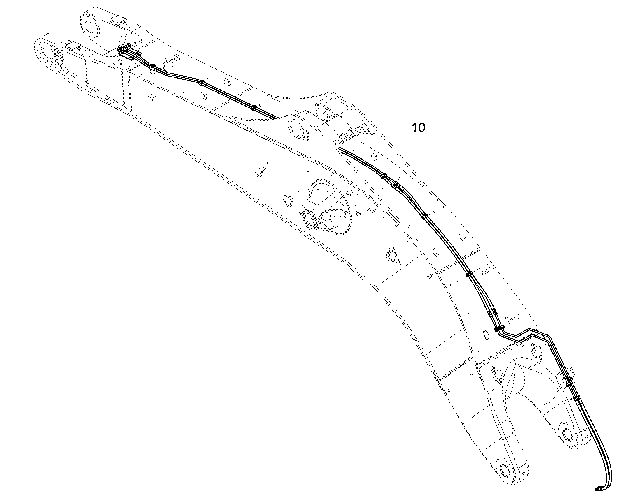 ПРОВОДКА ПРИВОД МЕХ. ПОВОРОТА 10846157 LIEBHERR