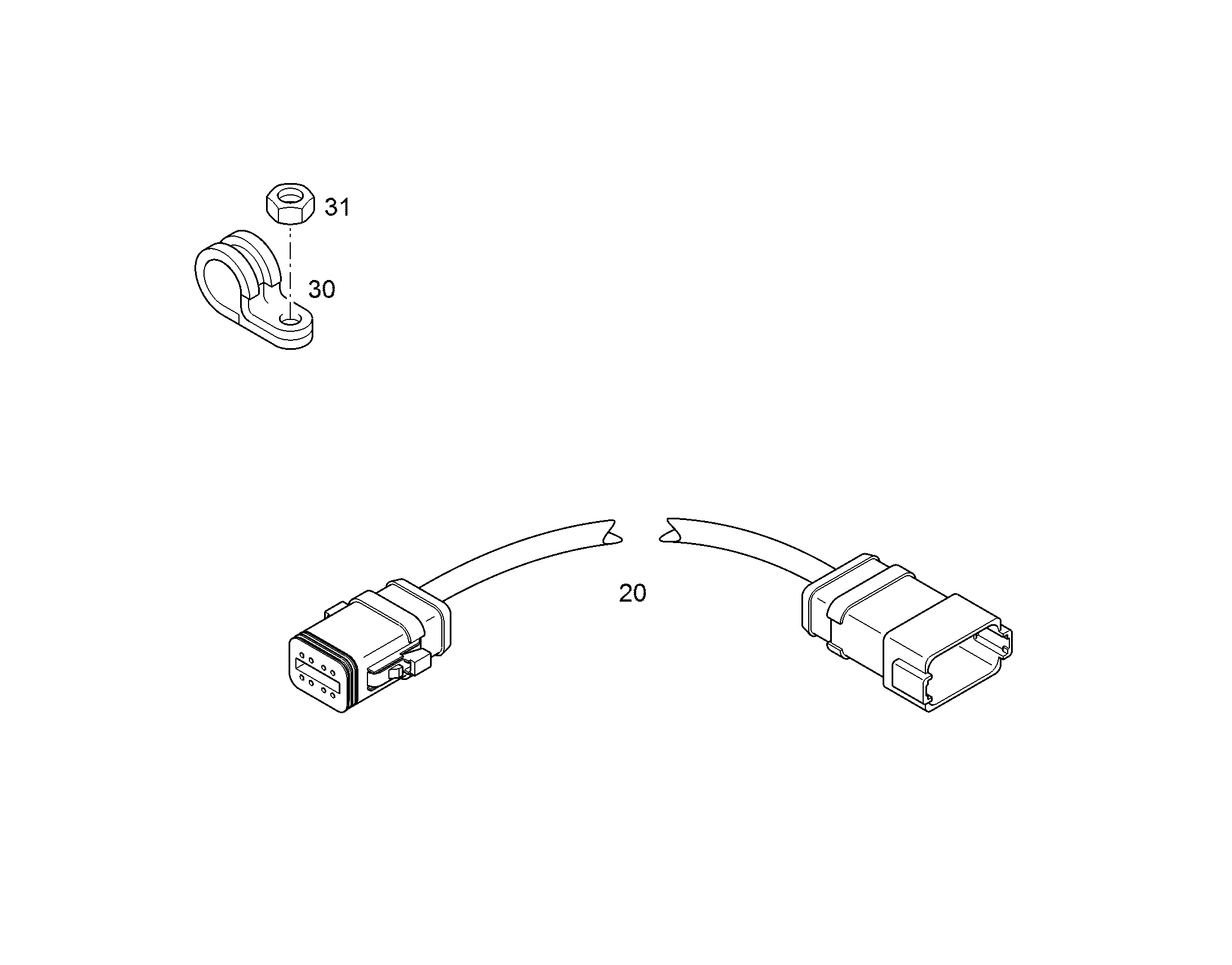 КОМПЛЕКТ КАБЕЛЕЙ X262/1-X262/3 10849155 LIEBHERR