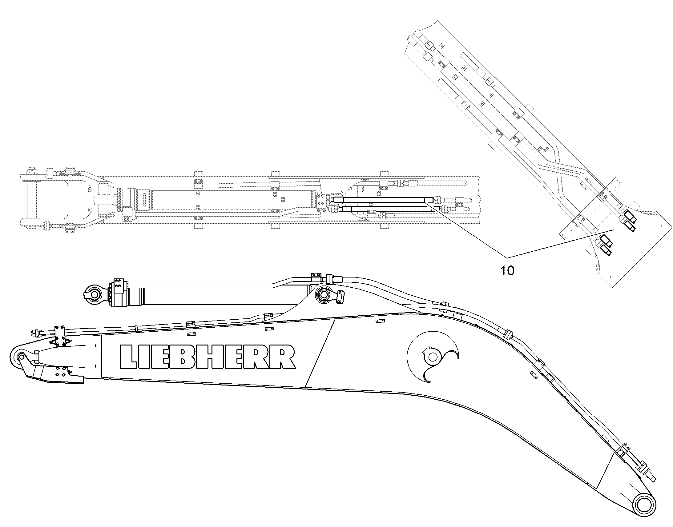 РЕКОНСТР.- ОДНОКОРП.СТРЕЛА 10856793 LIEBHERR