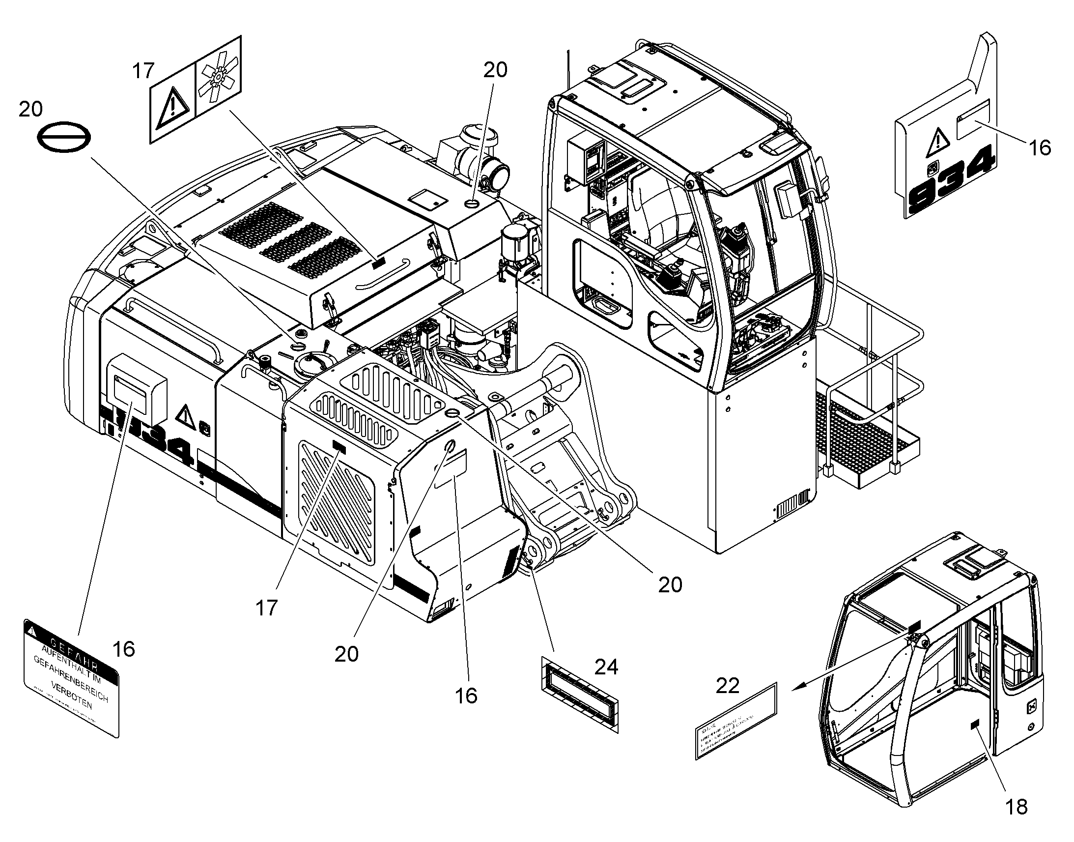 ТАБЛИЧКА BETRIEBNAHME 9349627 LIEBHERR
