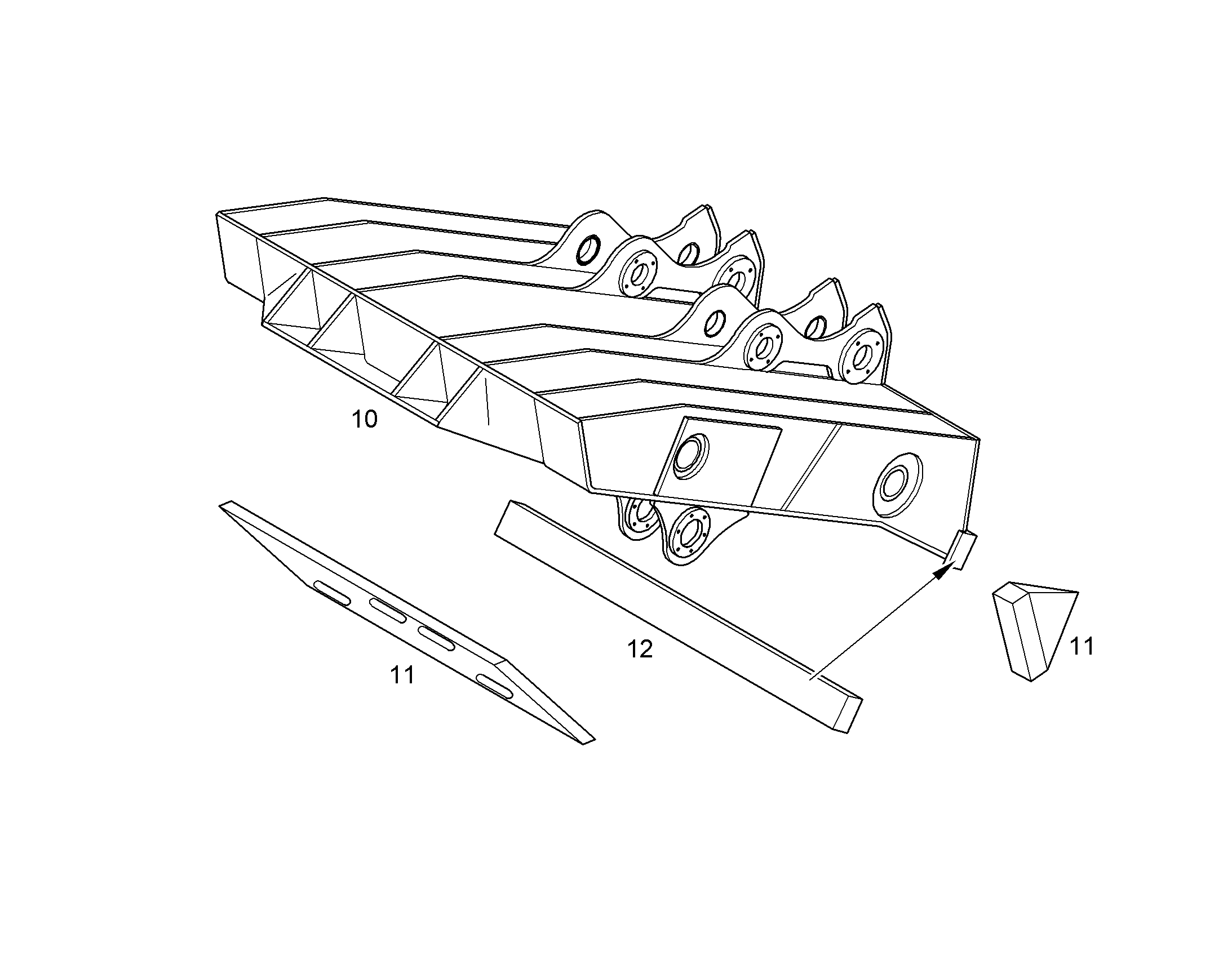 К-Т ЧАСТЕЙ-ПЕРЕДВ-ПЕРЕДАЧА II 2600MM 10857121 LIEBHERR