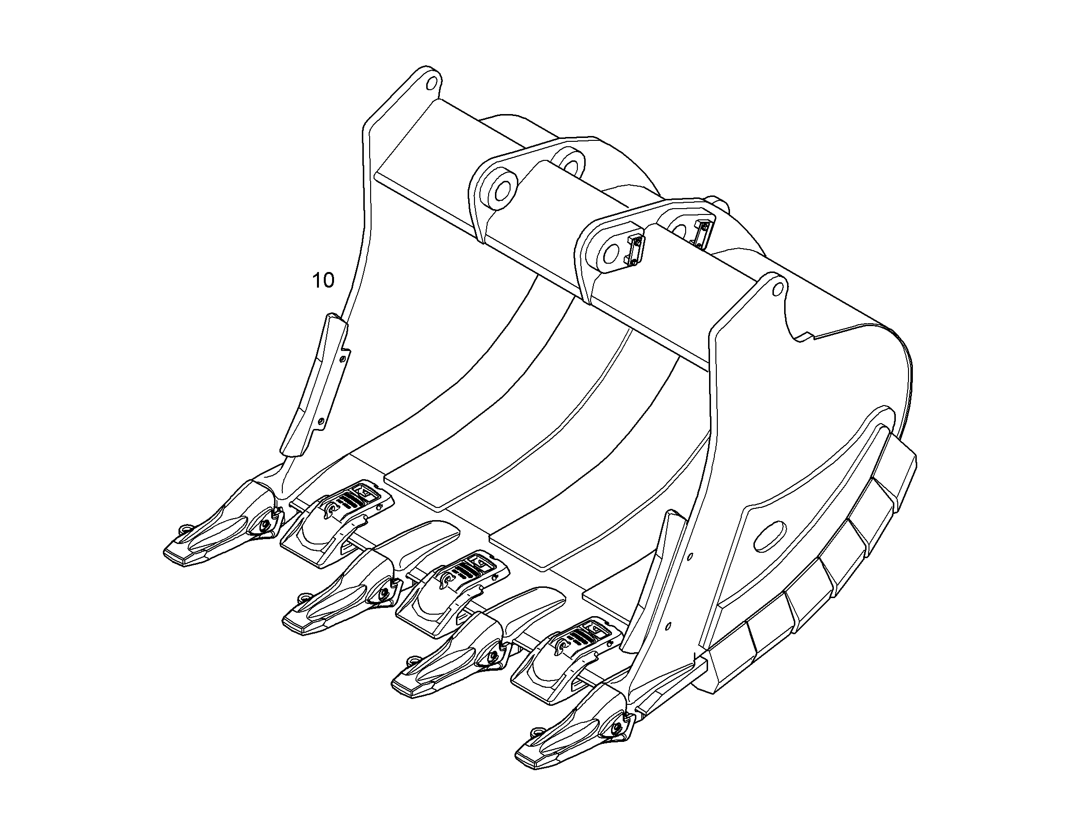 ЛОПАТА ОБРАТНАЯ HDV 11455220 LIEBHERR