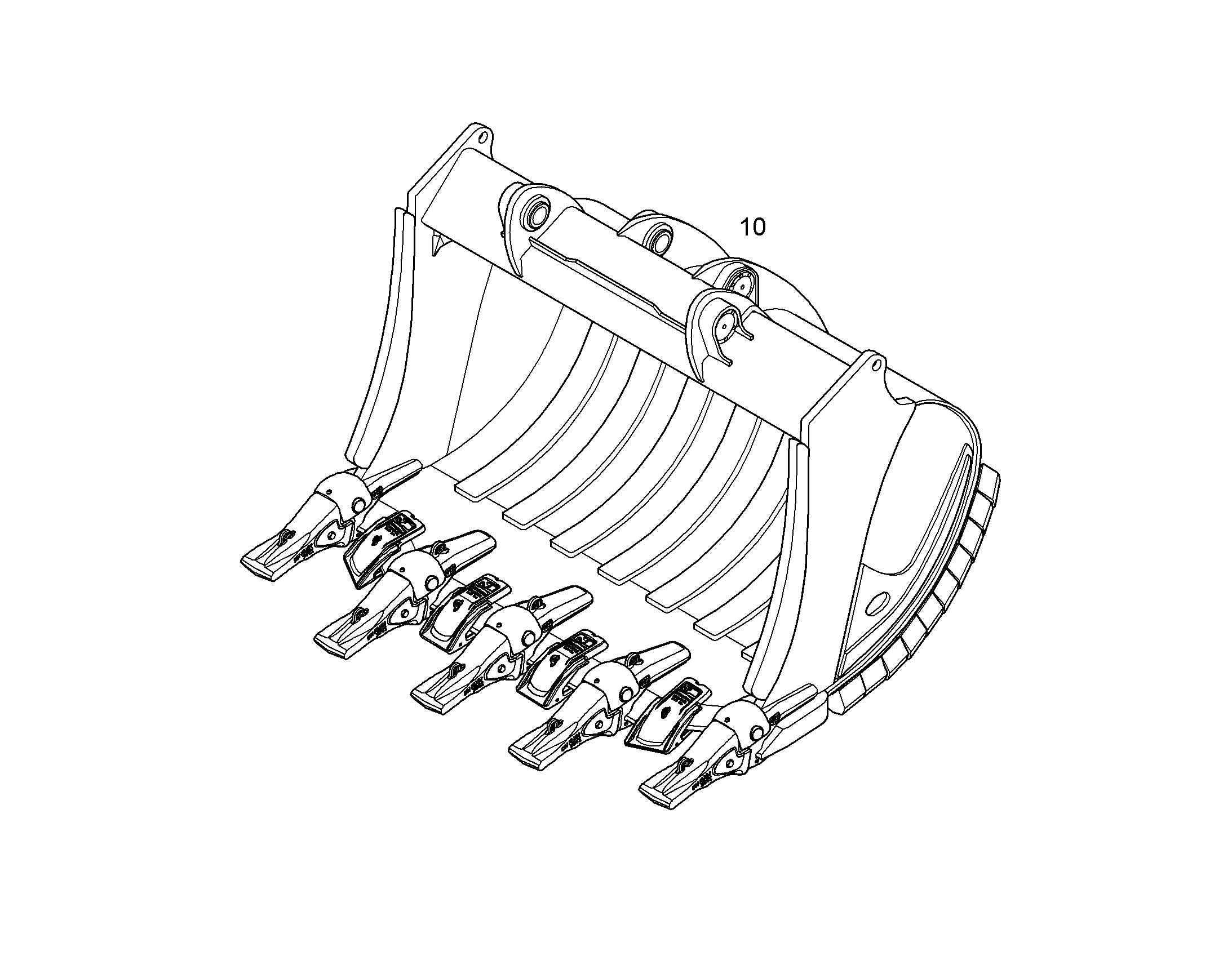 ЛОПАТА ОБРАТНАЯ HDV 11453041 LIEBHERR