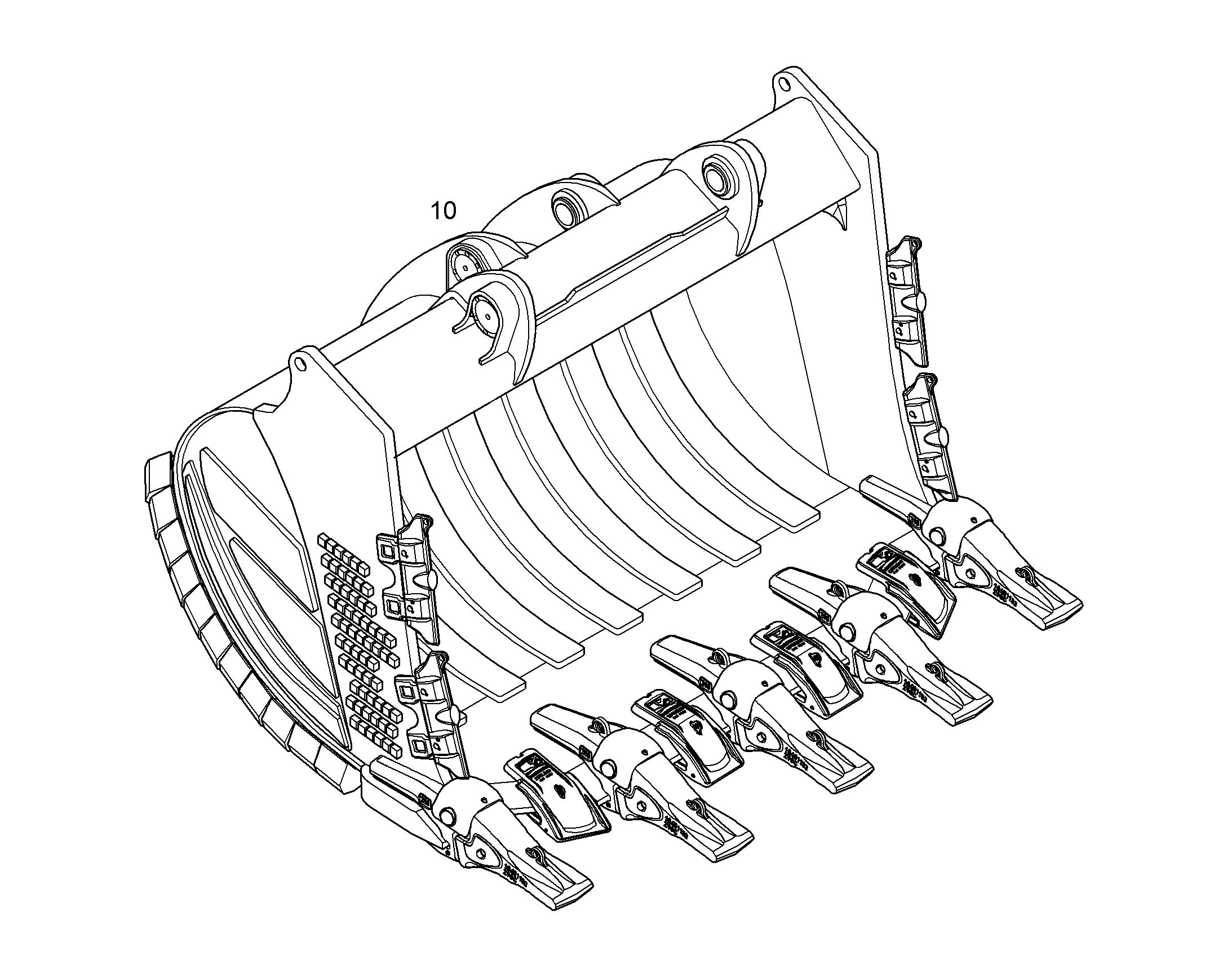 ЛОПАТА ОБРАТНАЯ HDV 2300mm 5,7m³ 10855803 LIEBHERR