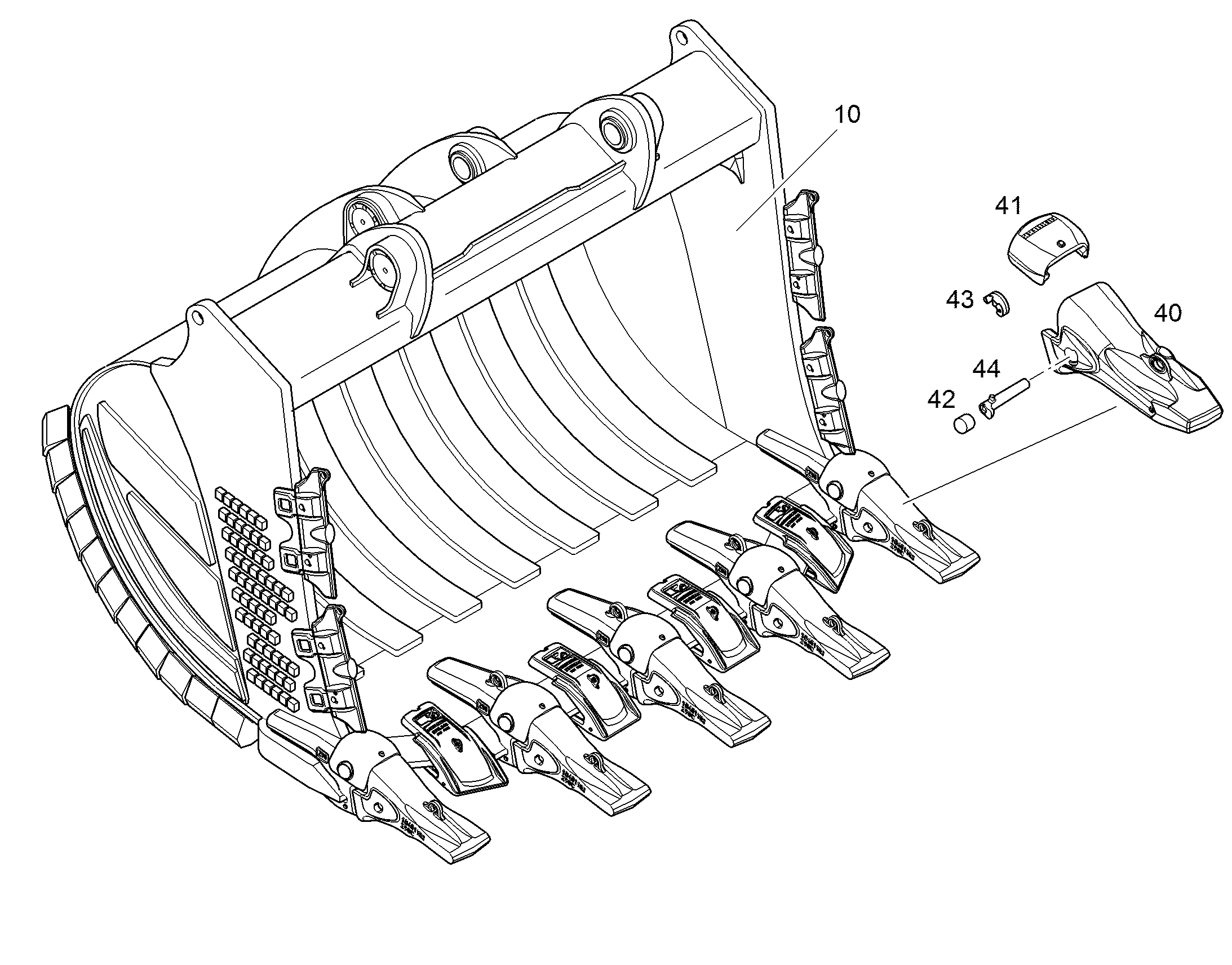 ЛОПАТА ОБРАТНАЯ HDV 10855010 LIEBHERR