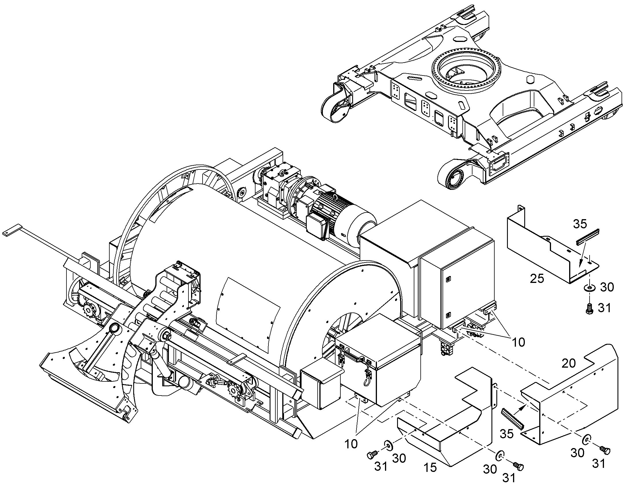 MODIF.WINDING DRUM 10863204 LIEBHERR