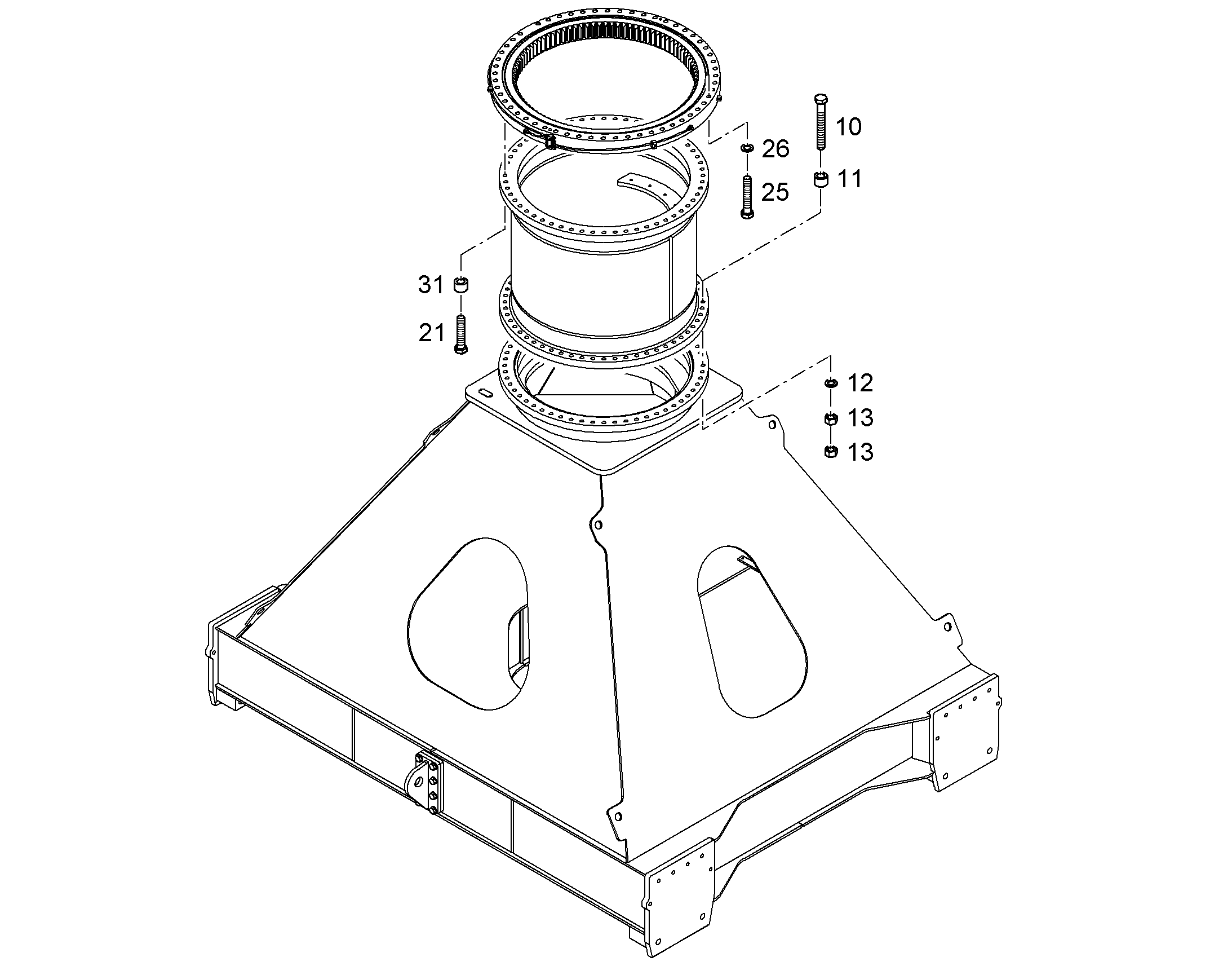 БОЛТ С ШЕСТИГРАННОЙ ГОЛОВКОЙ ISO 4014 M27X160 10.9 FLZN 10425734 LIEBHERR