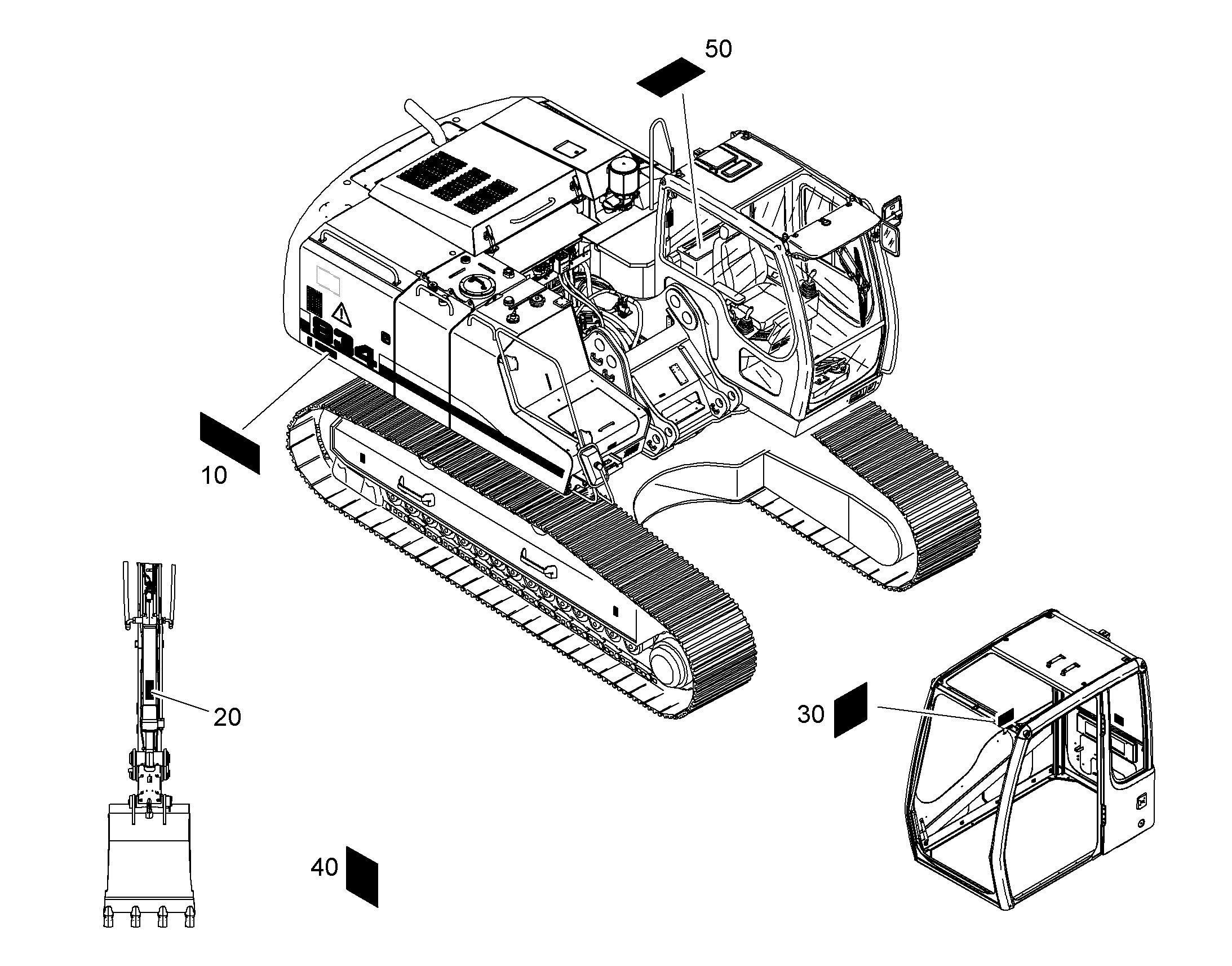 ТАБЛИЧКА 'ПРЕДУПР. МАРКИРОВКА' 10650243 LIEBHERR