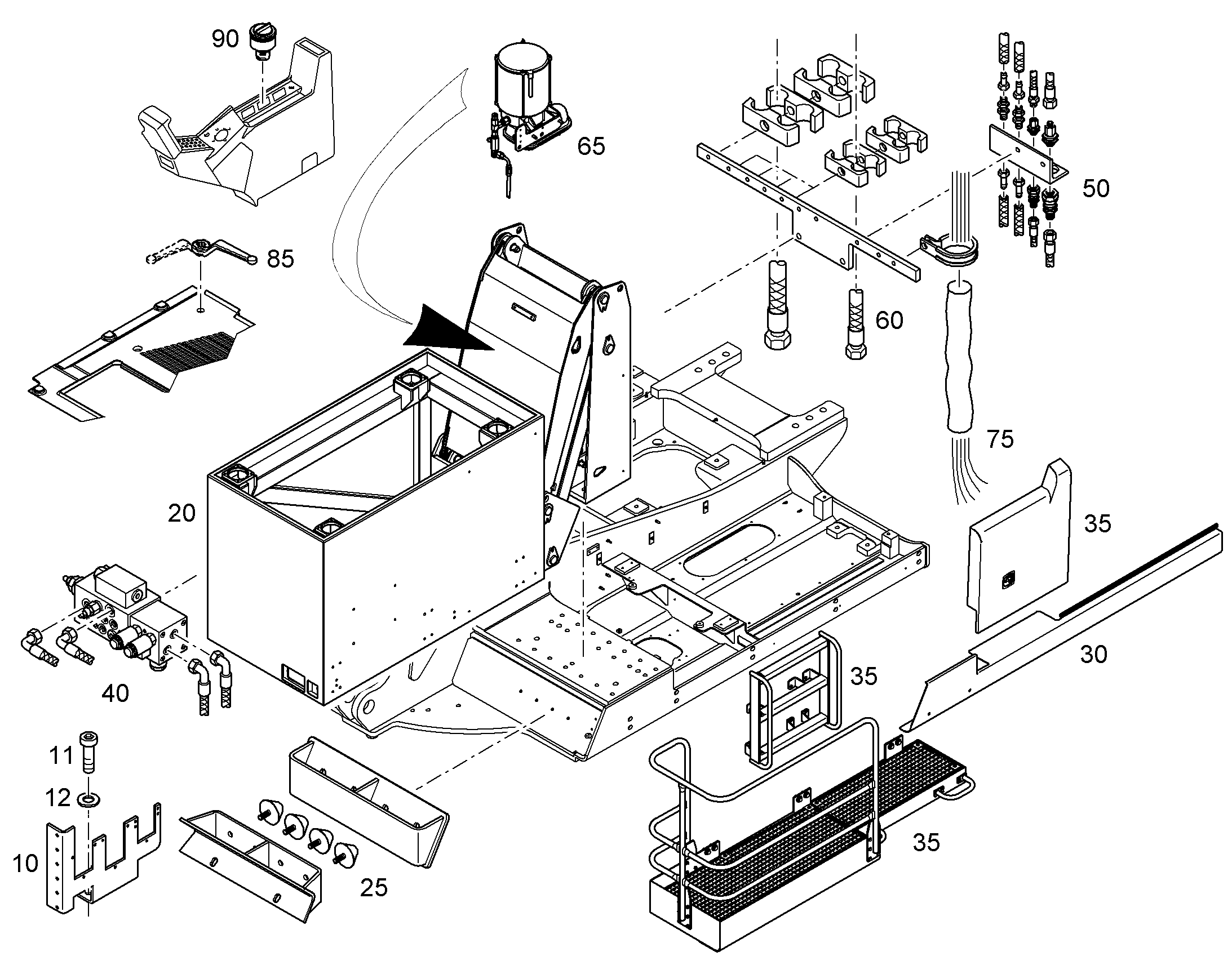 КОМПЛЕКТУЮЩИЕ  ДЕТАЛИ 10082829 LIEBHERR