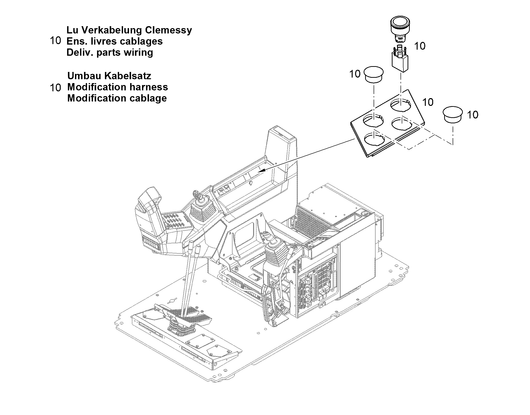 KIT INDICATORS INSTALLATION 10843529 LIEBHERR