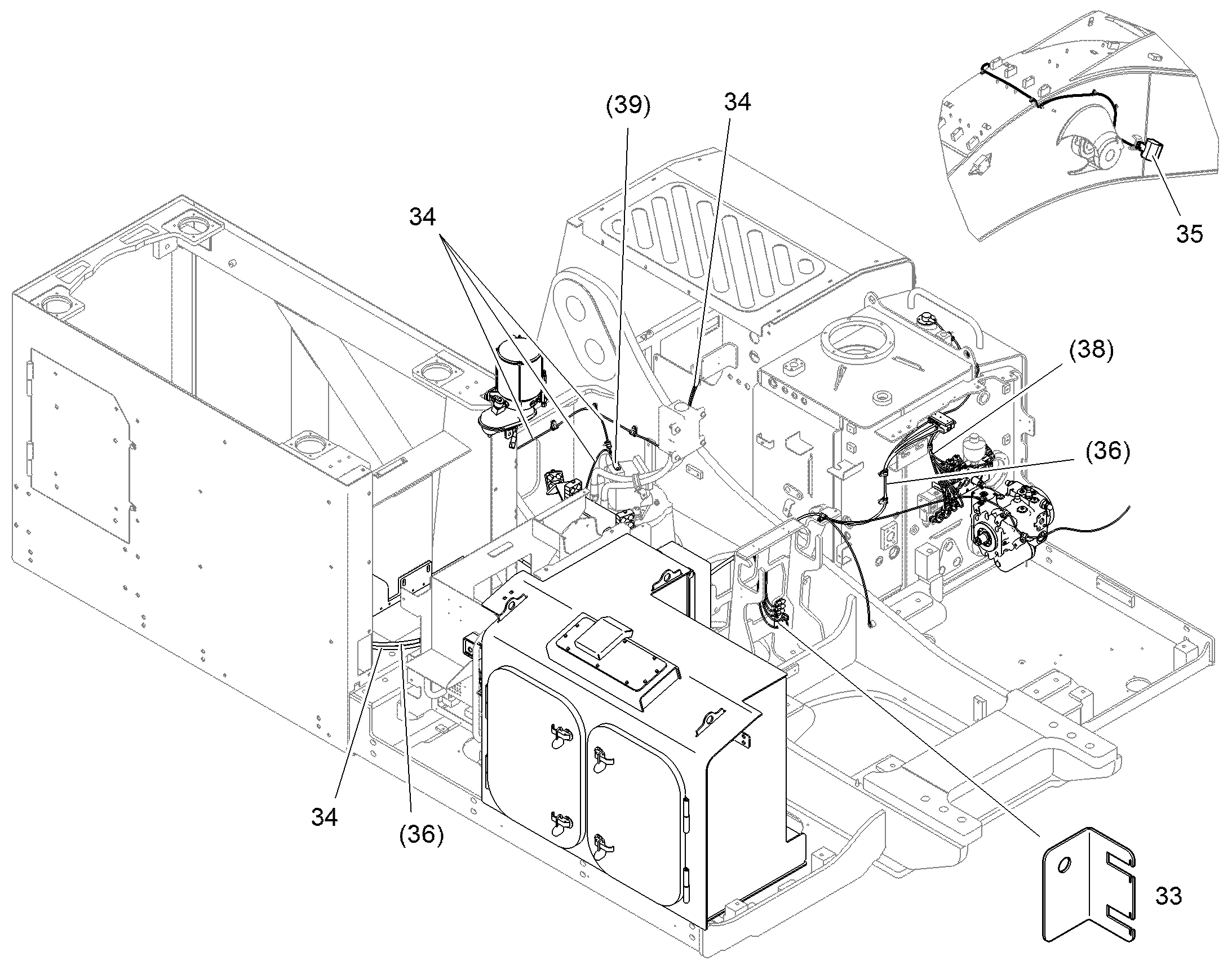 КОМПЛ. ПРОВОДОВ ПОВ. ПЛАТФ. 10380911 LIEBHERR
