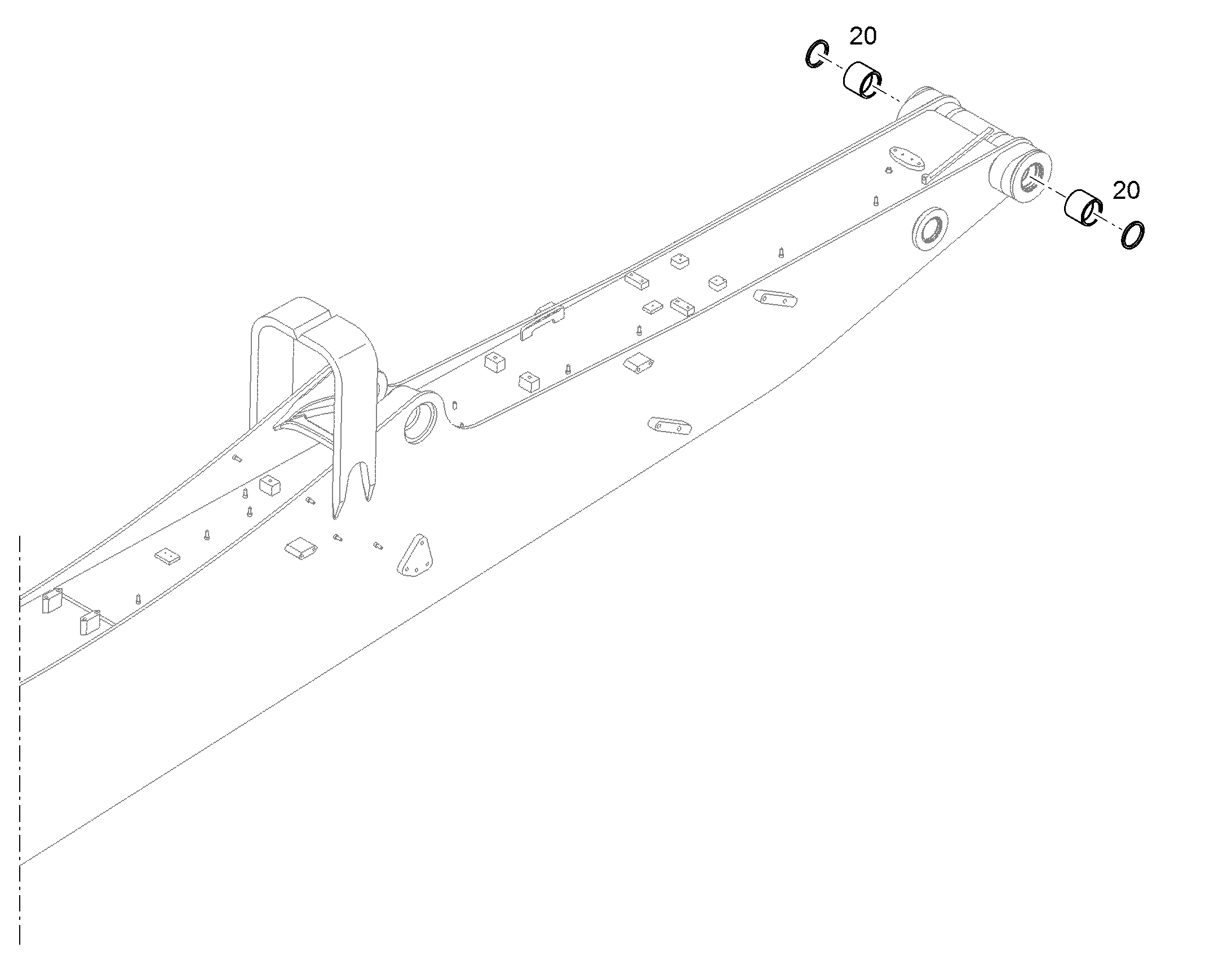 СТЕРЖЕНЬ ДЛЯ СНОСА 13,50M 10055002 LIEBHERR