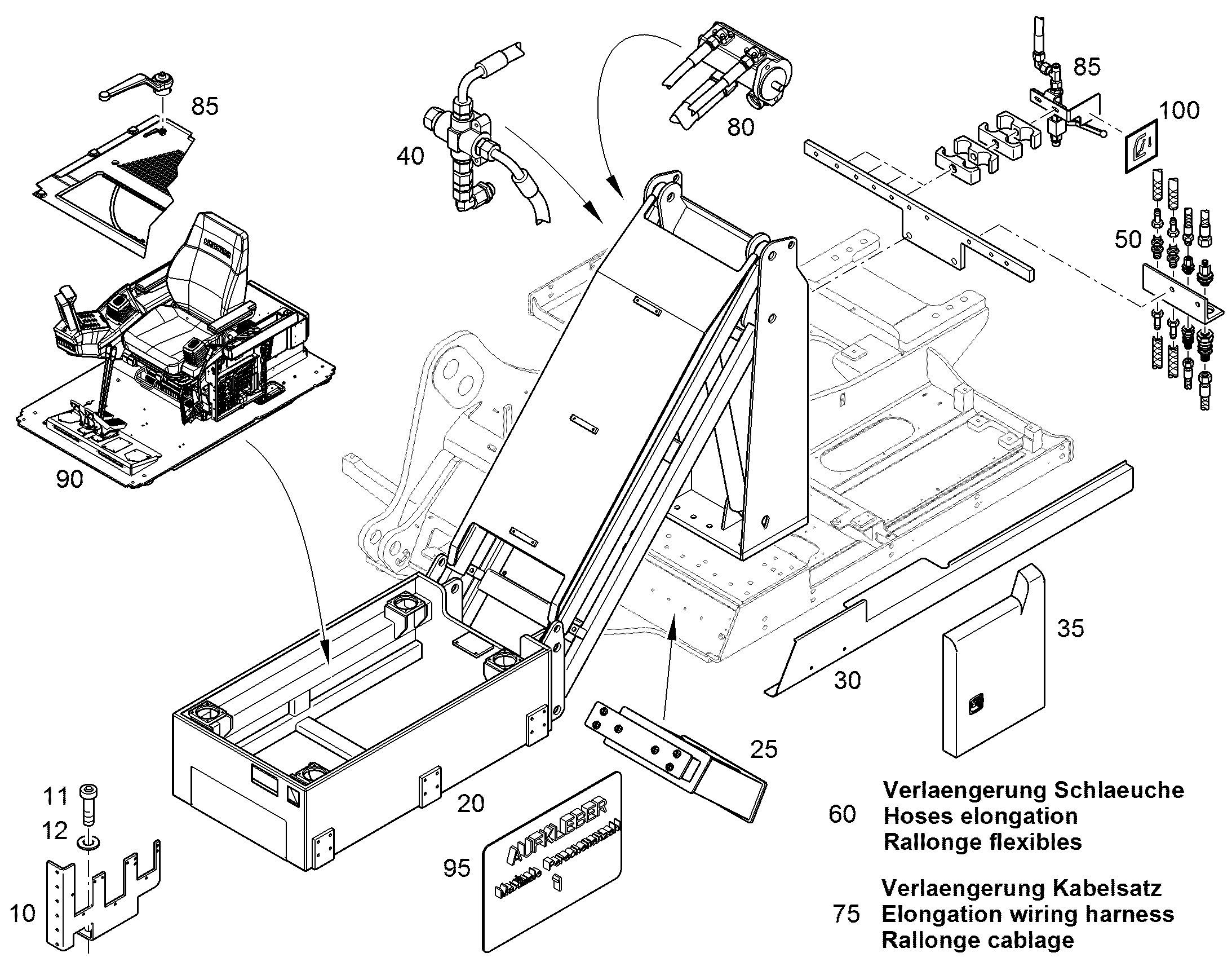 УДЛИНЕНИЕ ШЛАНГОВ 10075559 LIEBHERR
