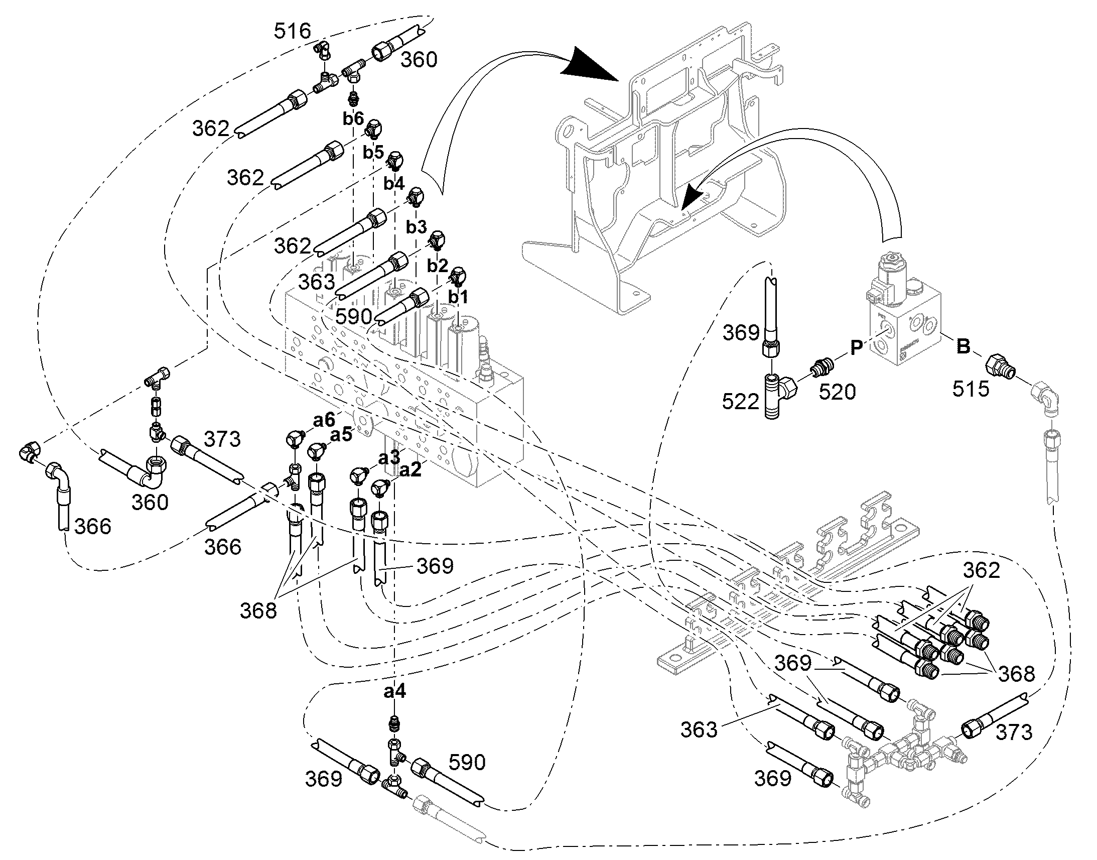 ШЛАНГ 10X800 10293404 LIEBHERR