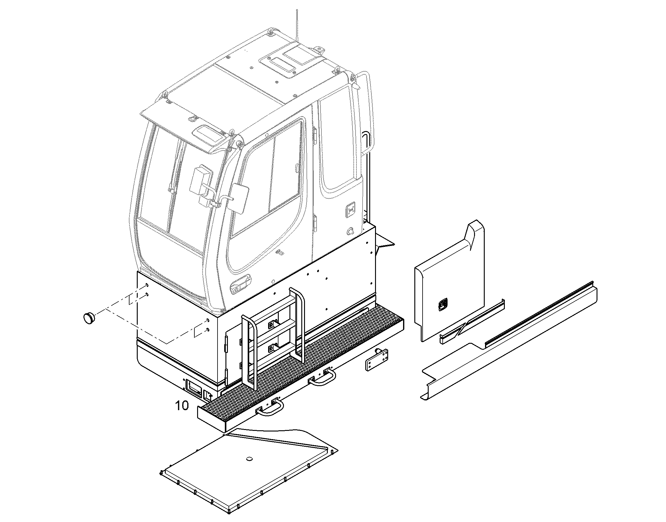 ВОЗВЫШЕНИЕ КАБИНЫ 800 MM 11460469 LIEBHERR