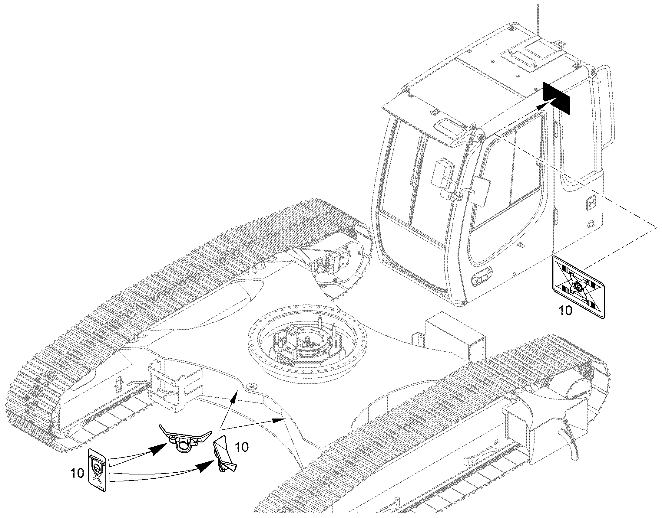 ПРОУШИНЫ КРЕП. ШАССИ 11461724 LIEBHERR