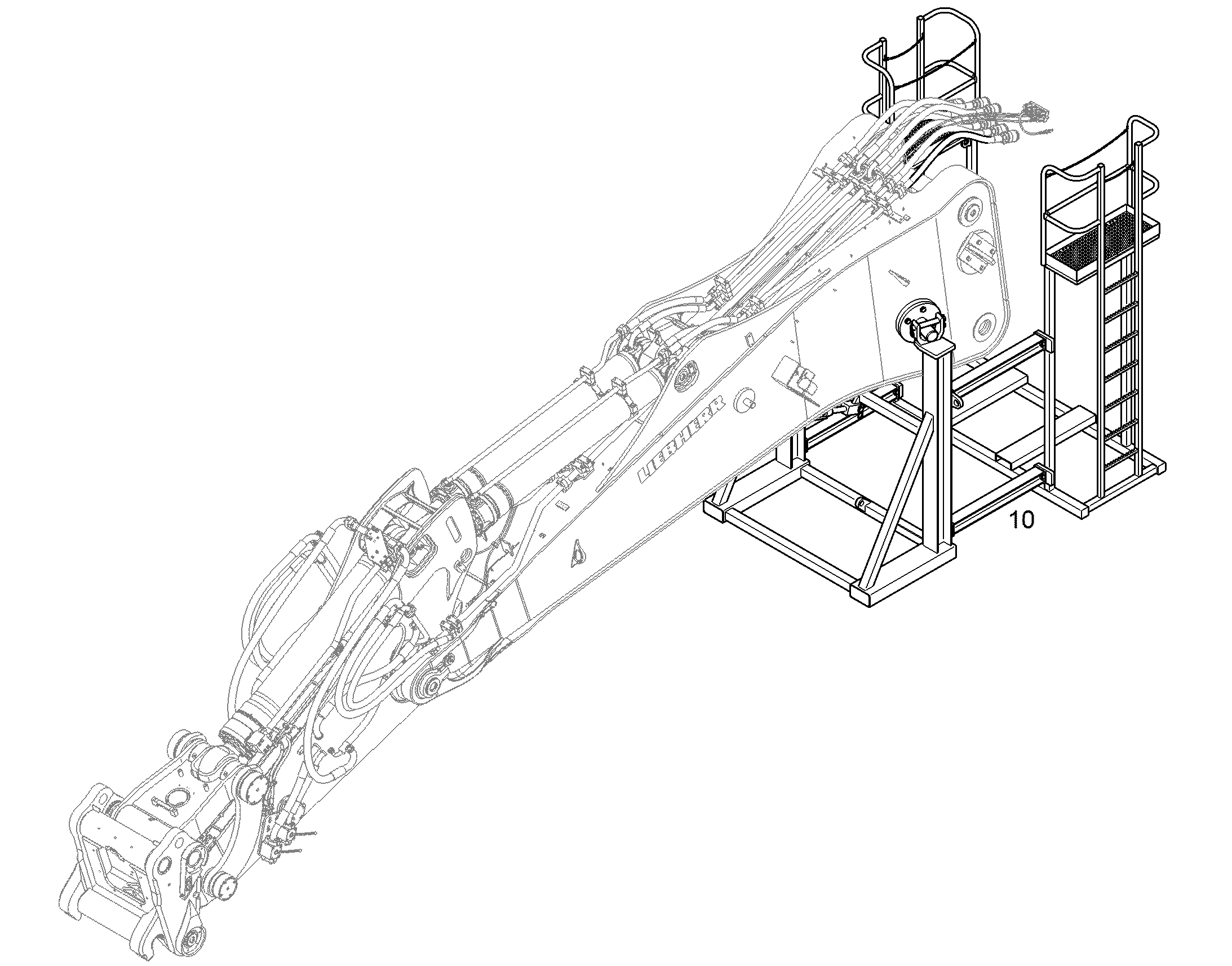 УСТР-ВО Д.ХРАН.ОБРАТНОЙ ЛОПАТЫ 11457313 LIEBHERR