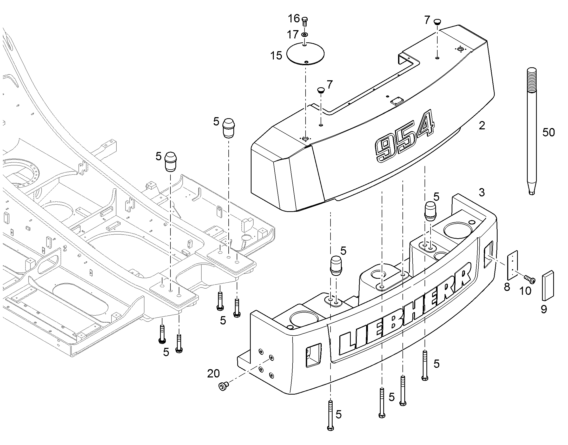 ДЕТАЛИ КРЕПЛЕНИЯ 10065726 LIEBHERR