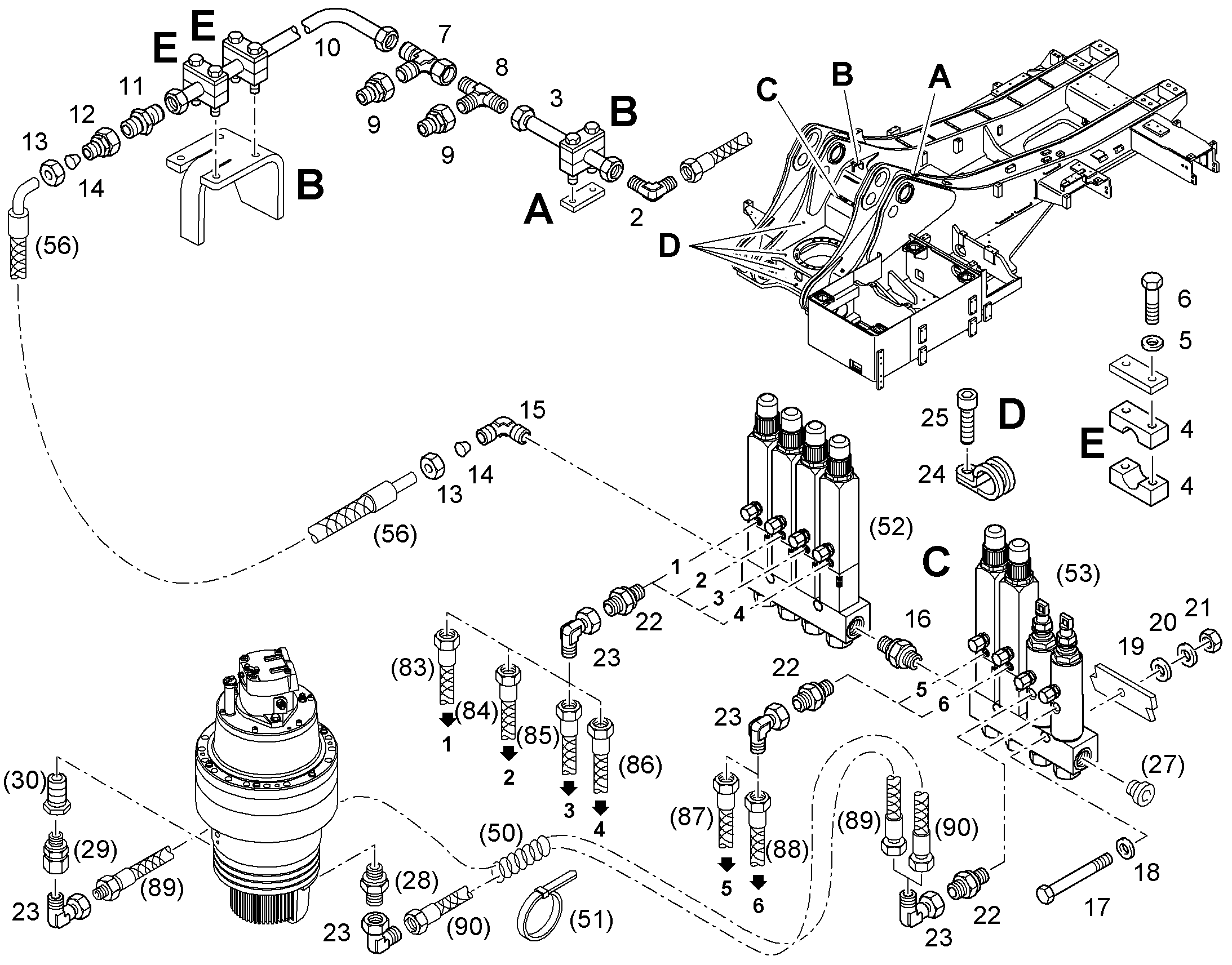 СКОБА ДЛЯ КРЕПЛЕНИЯ ТРУБЫ 11828368 LIEBHERR