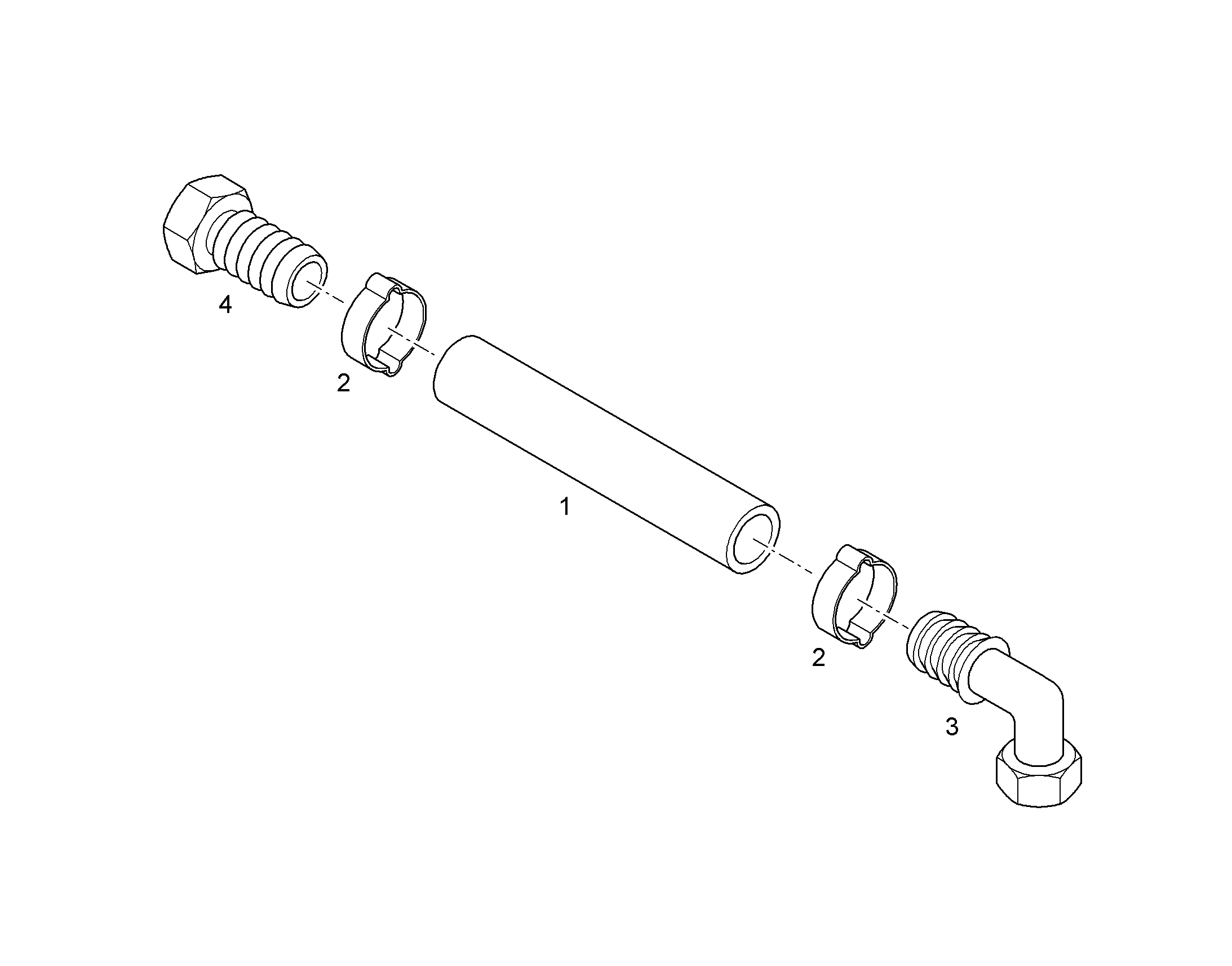 НИППЕЛЬ ШЛАНГОВЫЙ DN25 11831365 LIEBHERR
