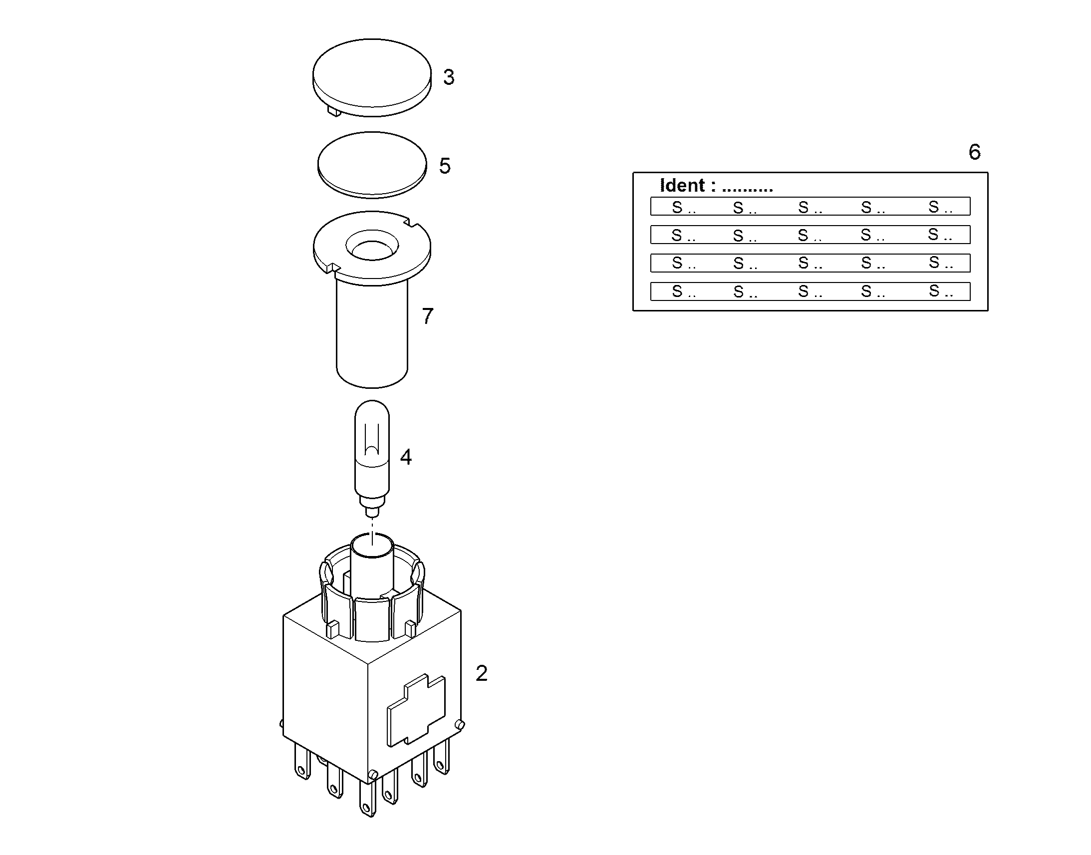 ЭТИКЕТКА S406 100mmX39mm 10864240 LIEBHERR