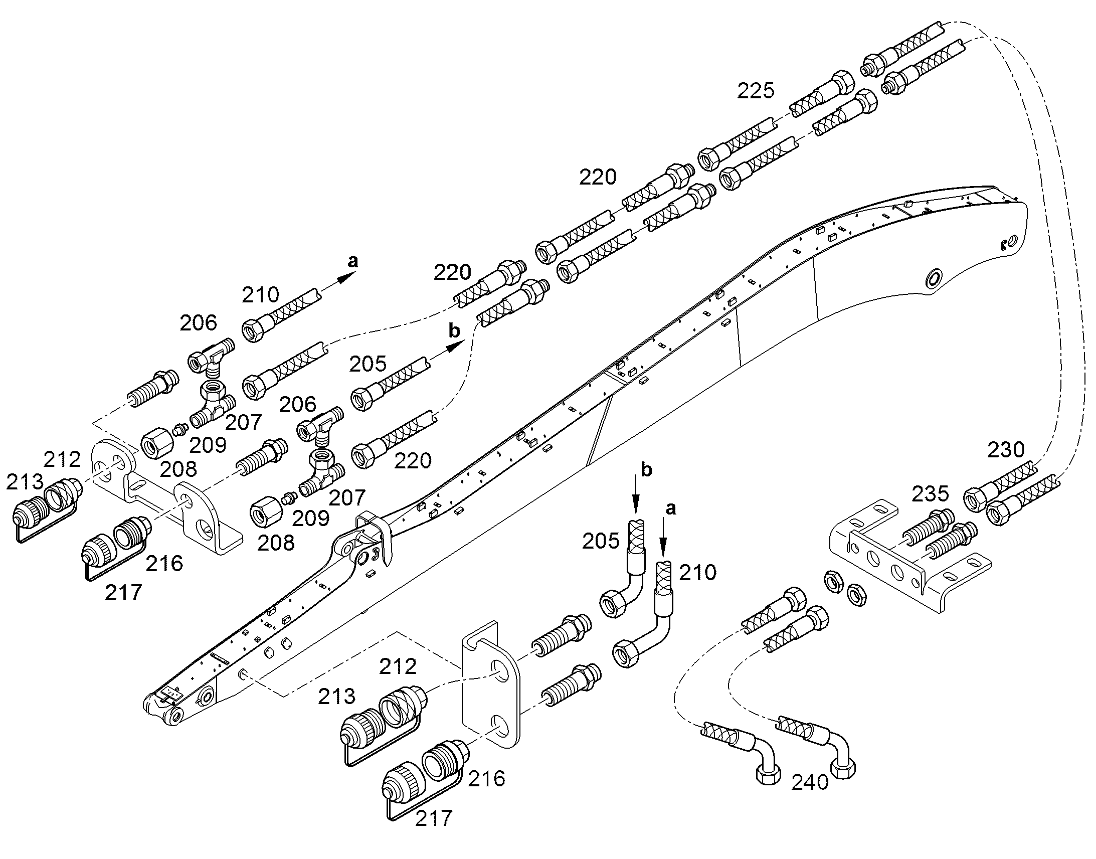 ШЛАНГ 12X2800 5615747 LIEBHERR