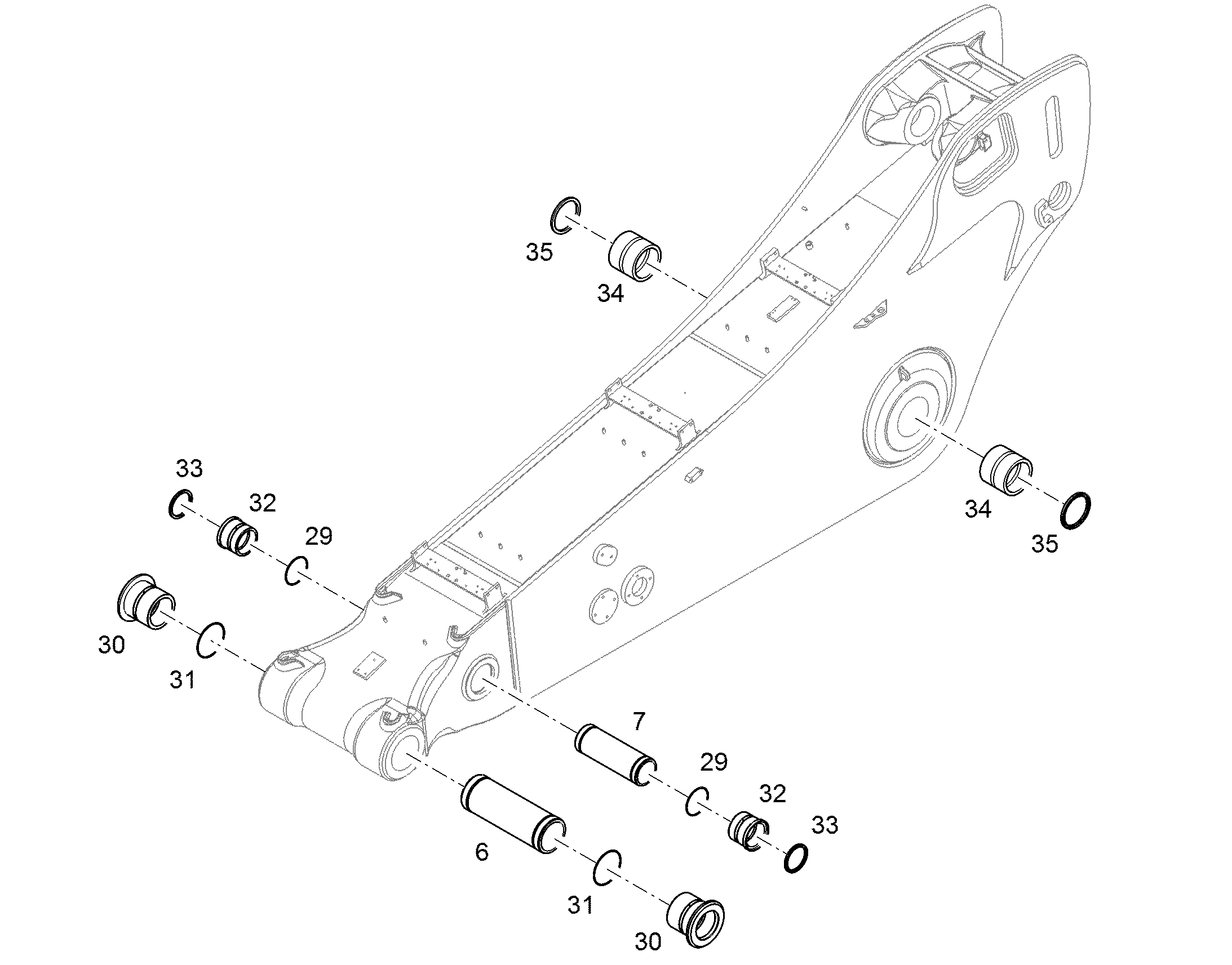 СТАЛЬНАЯ ВТУЛКА A1 100/120X98 10824438 LIEBHERR