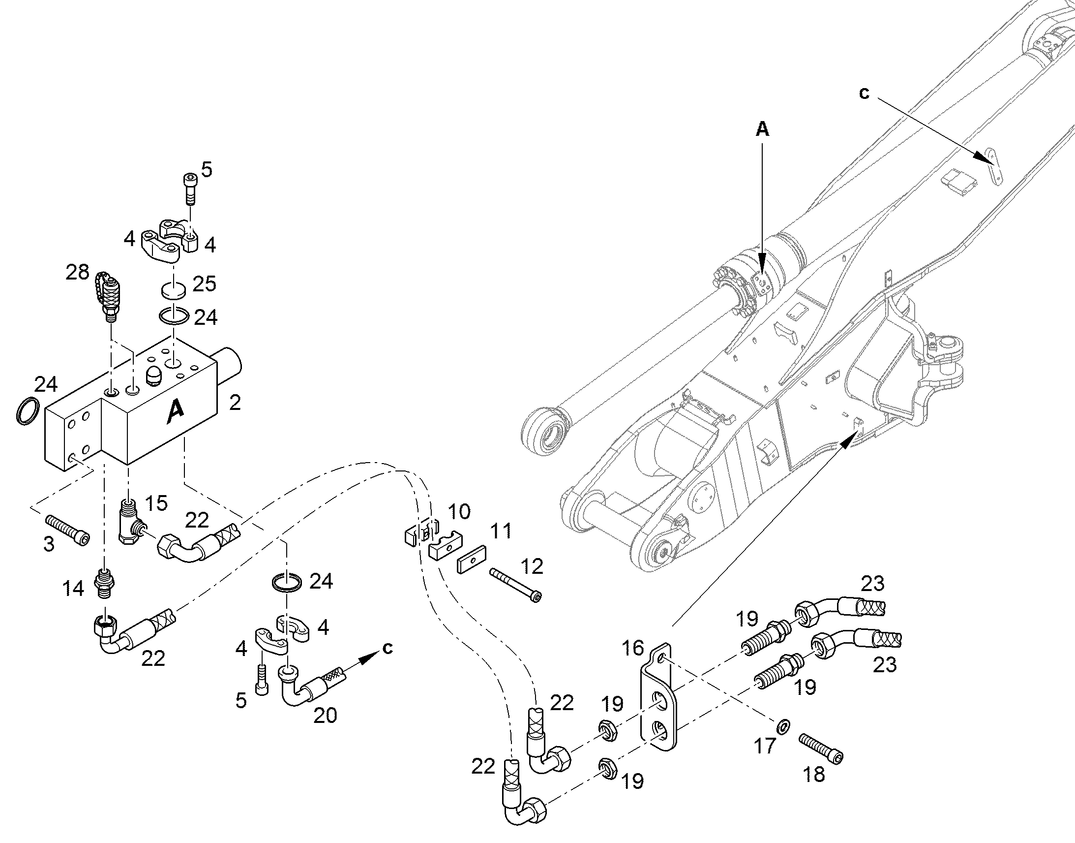 ШЛАНГ 12X850 10332606 LIEBHERR