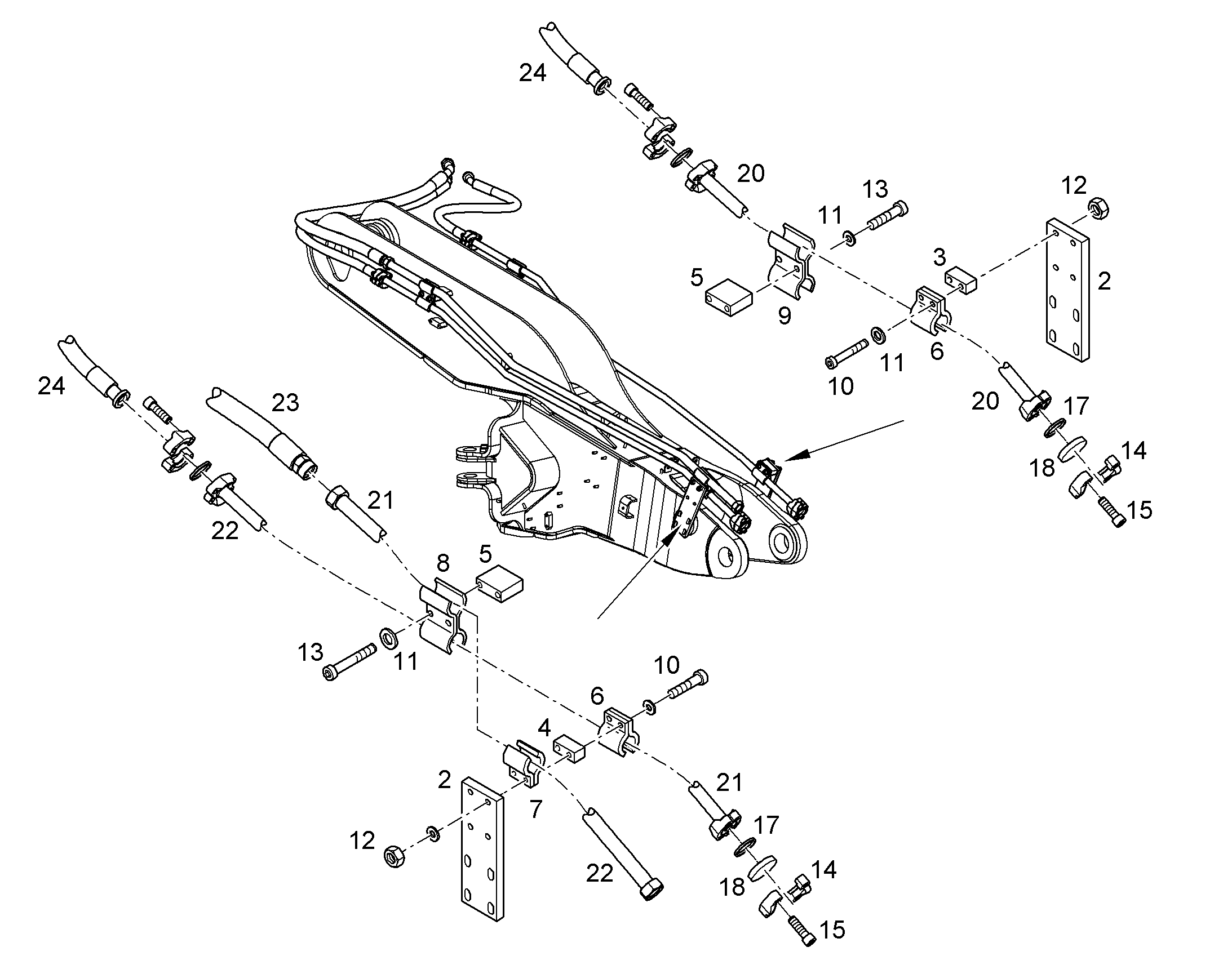 ШЛАНГ 25X1800 10032980 LIEBHERR