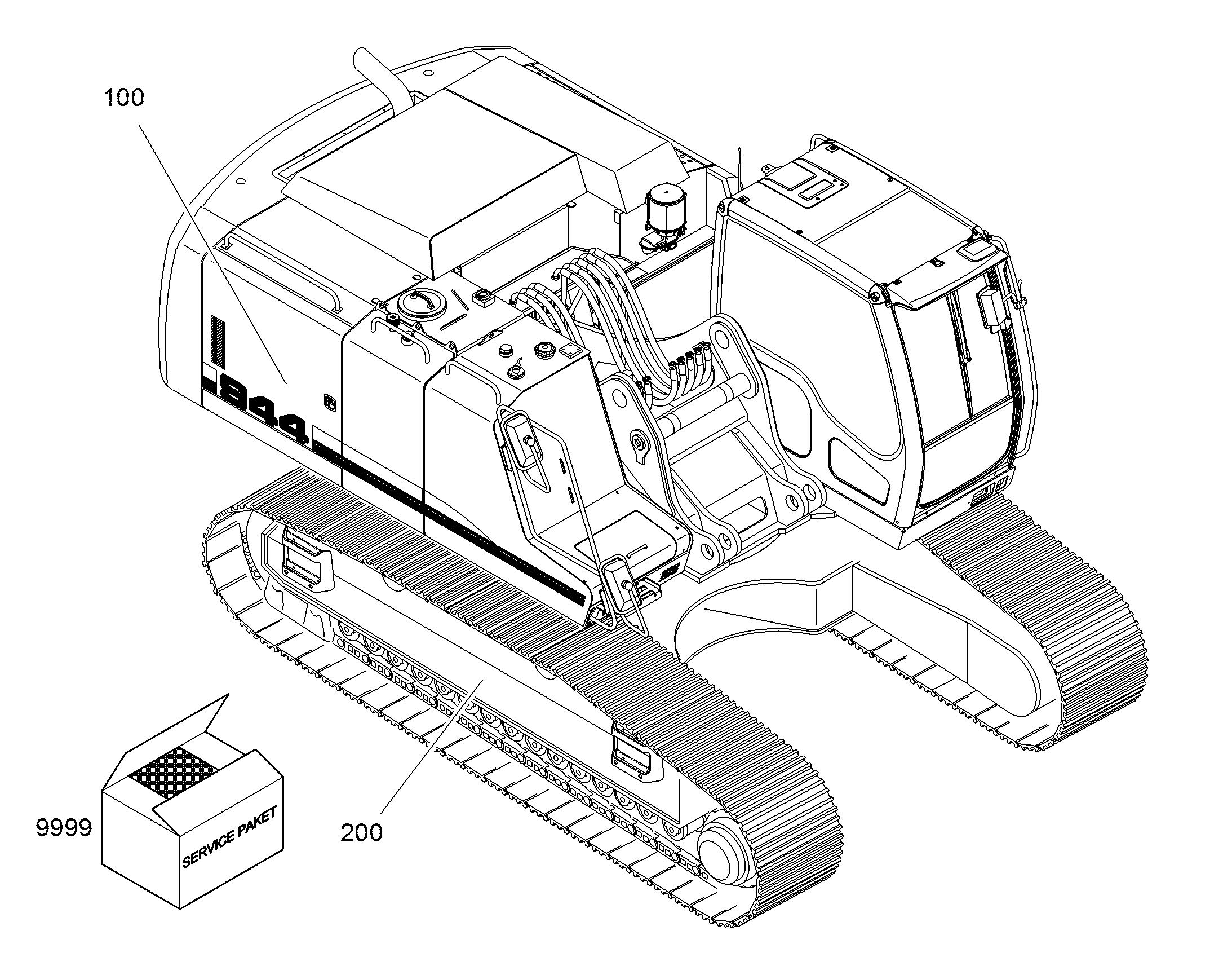 ШАССИ, КОМПЛЕКТ 10055979 LIEBHERR
