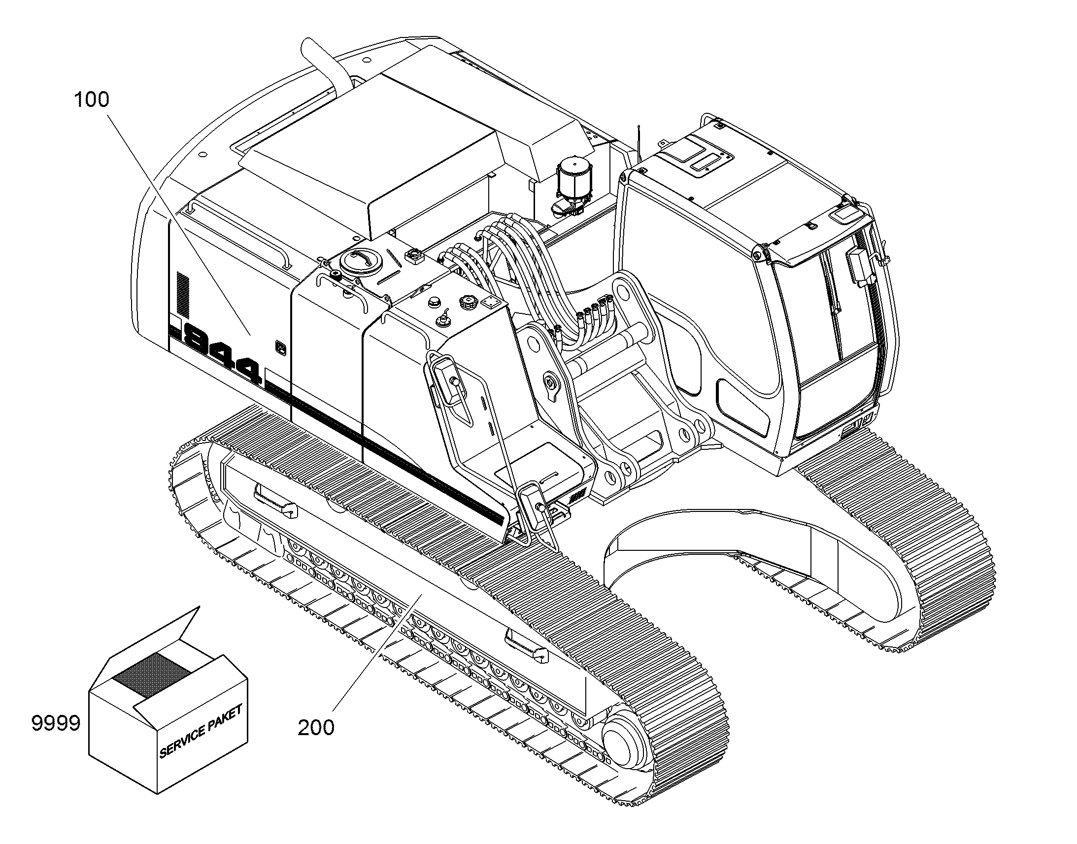 ШАССИ, КОМПЛЕКТ 10404655 LIEBHERR