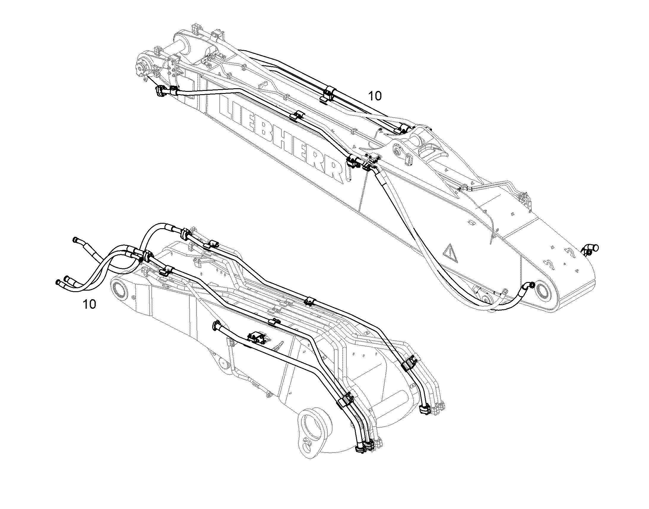 ПРОВОДКА МОНТАЖ AHS 10861742 LIEBHERR