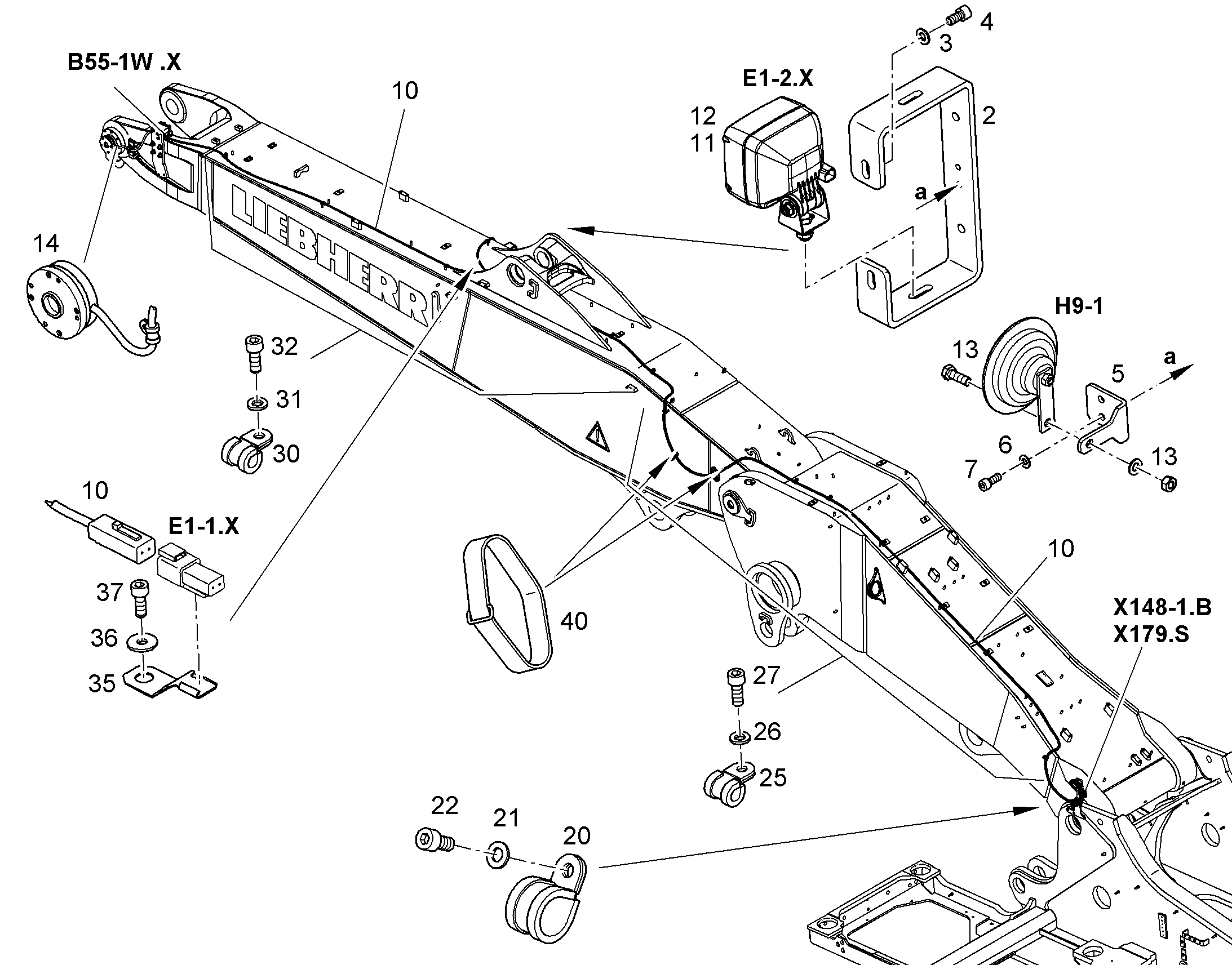КОМПЛЕКТ КАБЕЛЕЙ W444 10848695 LIEBHERR