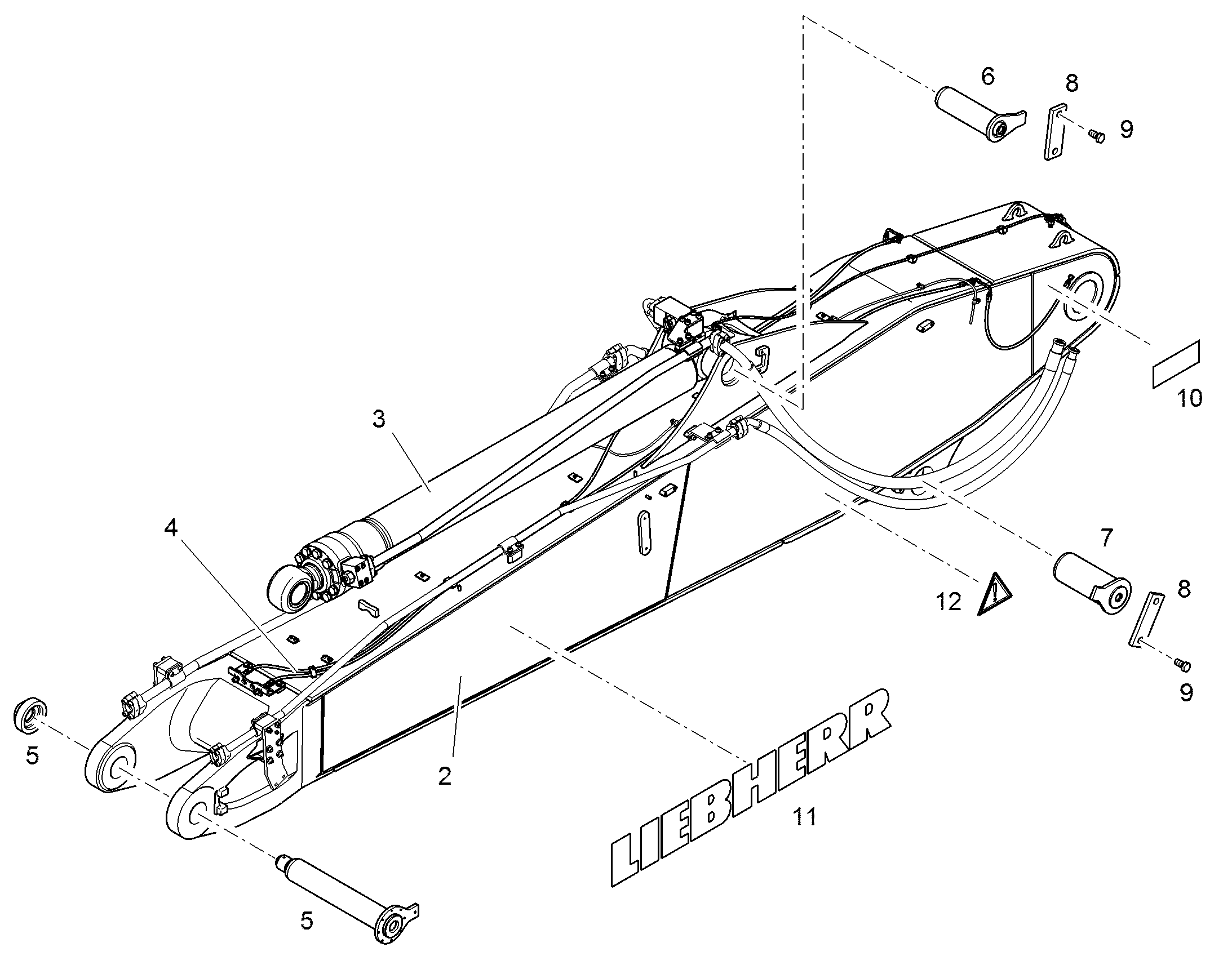 БОЛТ 130X328,5X290 10070596 LIEBHERR