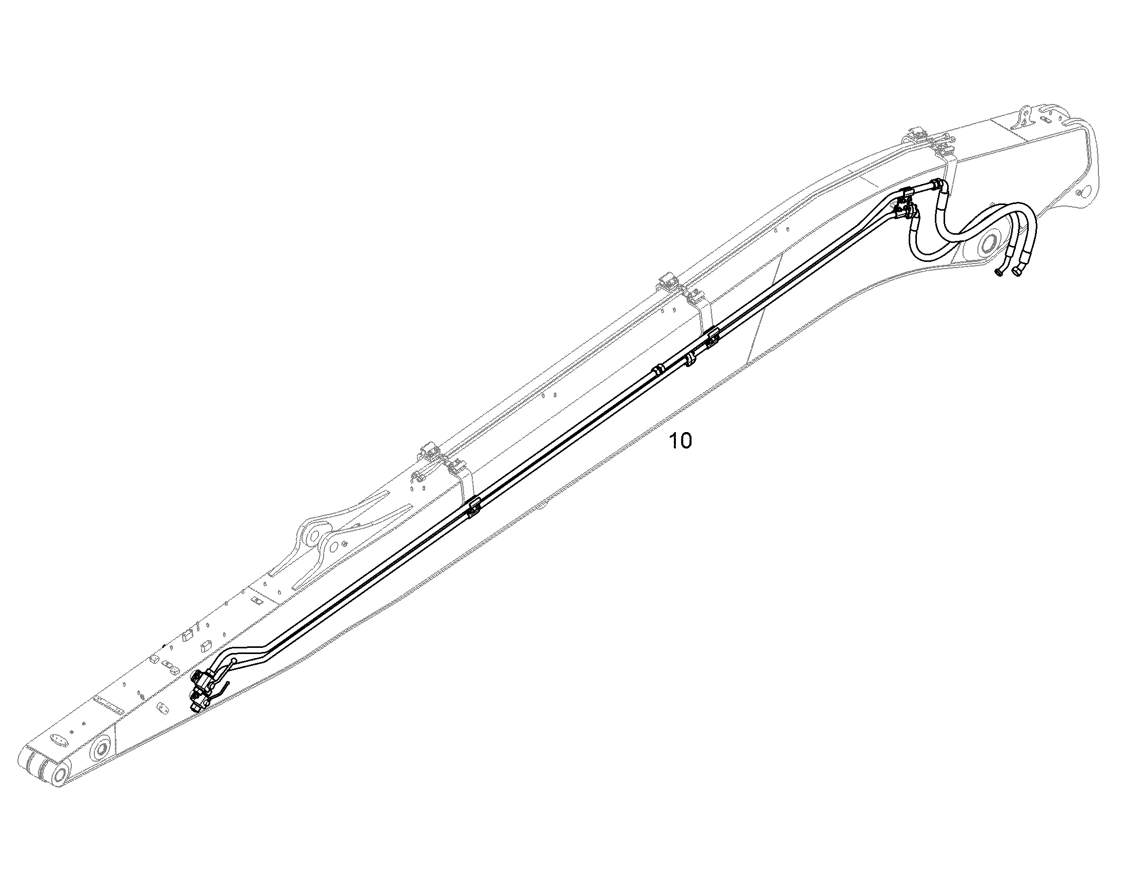 ПРОВОДКА МОНТАЖ AHS 10855909 LIEBHERR
