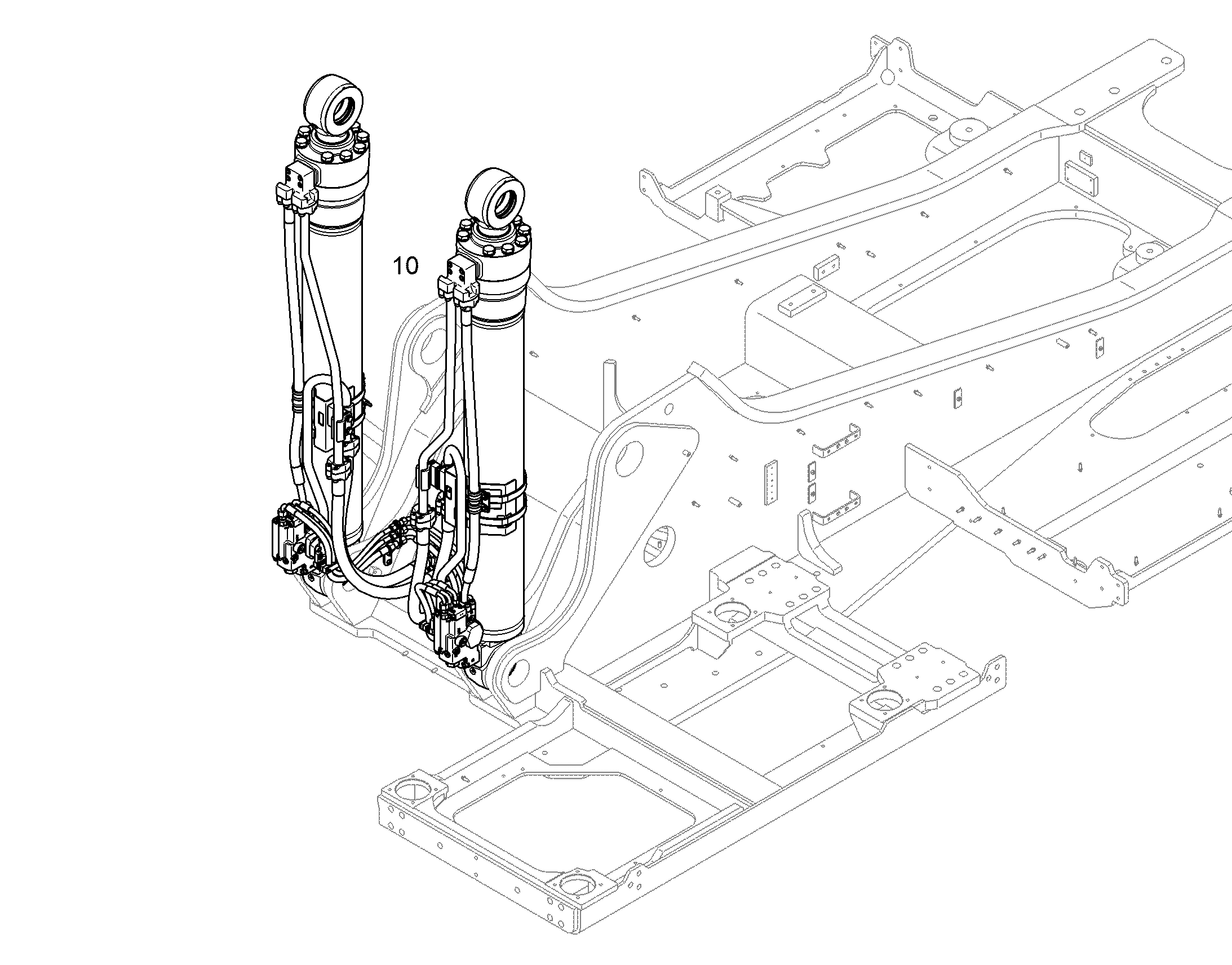 ЦИЛИНДР ПОДЪЕМНЫЙ 10863582 LIEBHERR