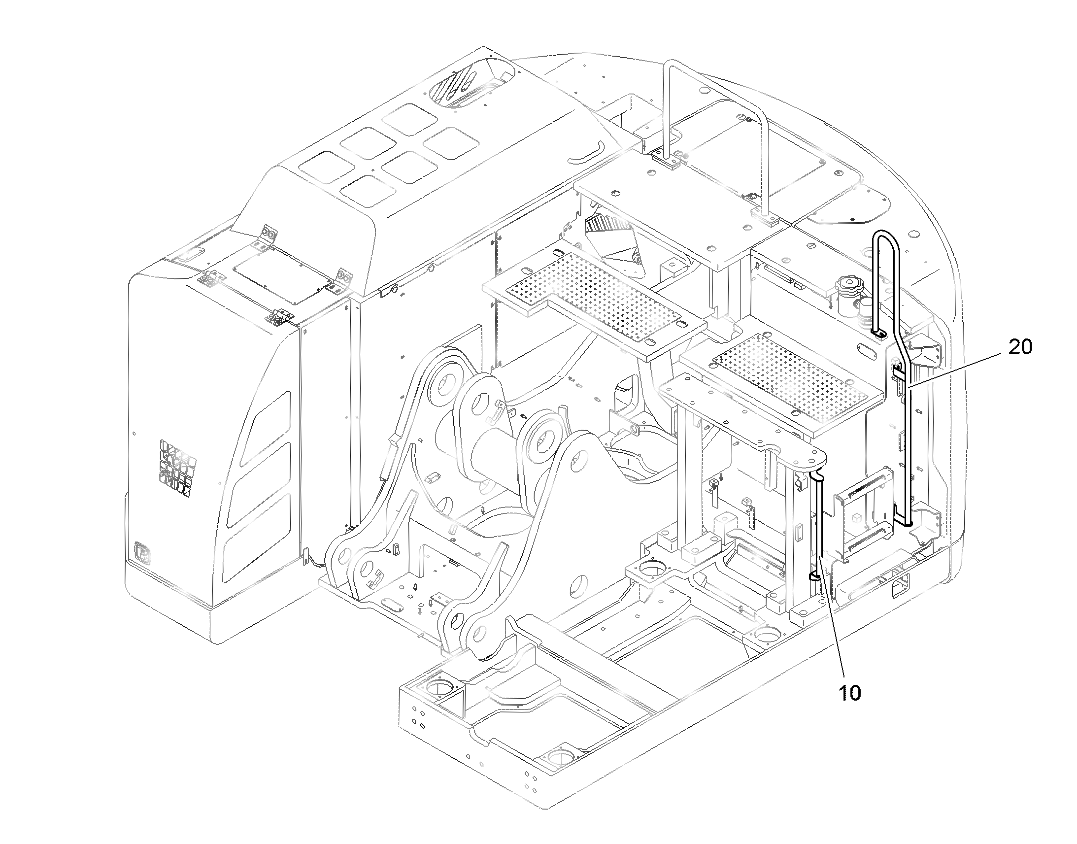 РУЧКА ЛЕВАЯ 10861896 LIEBHERR