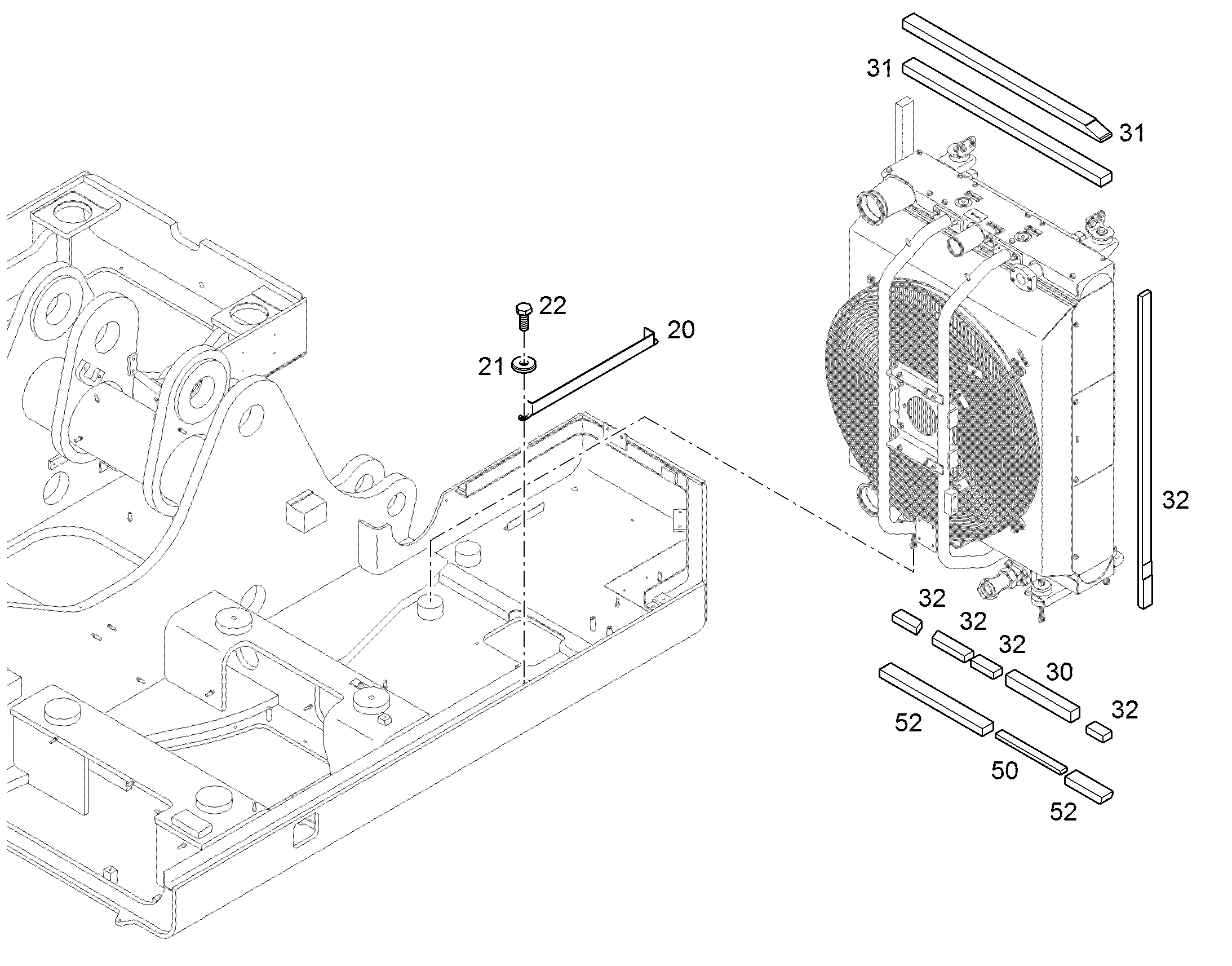 ПРОФИЛЬ 40X50 10343146 LIEBHERR