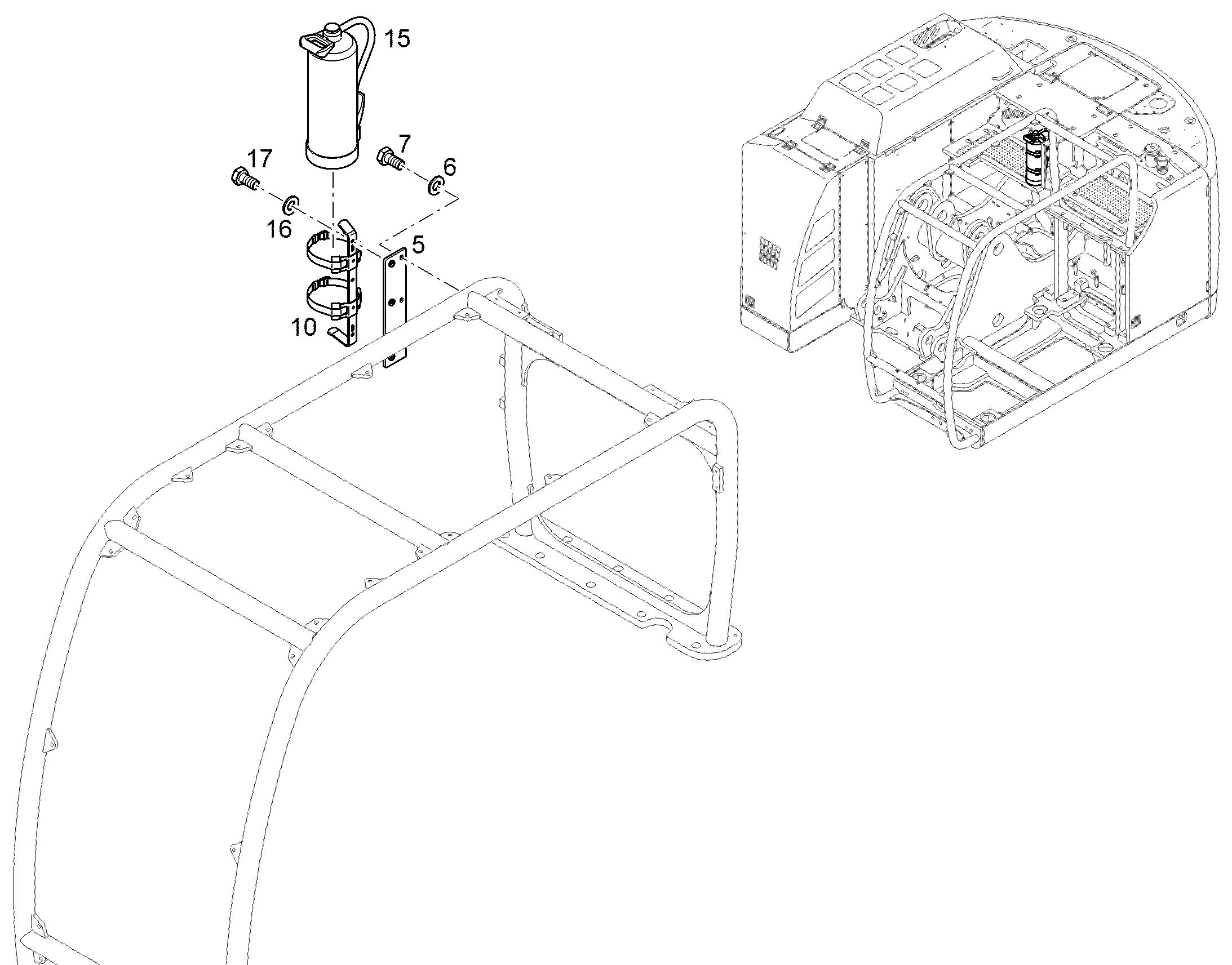 ОГНЕТУШИТЕЛЬ A,B,C PULVER 6 kg 10678129 LIEBHERR