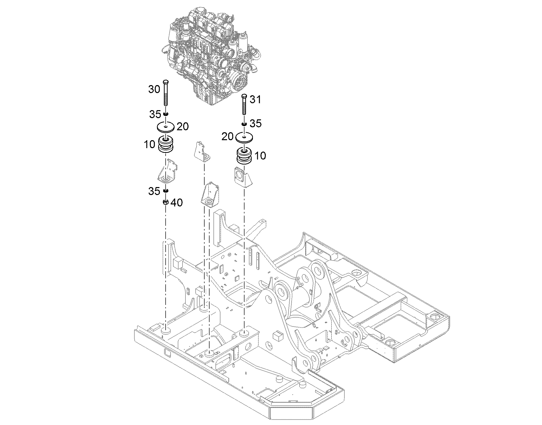 БОЛТ С ШЕСТИГРАННОЙ ГОЛОВКОЙ ISO 4014 M18X170 10.9 FLZN 11646825 LIEBHERR