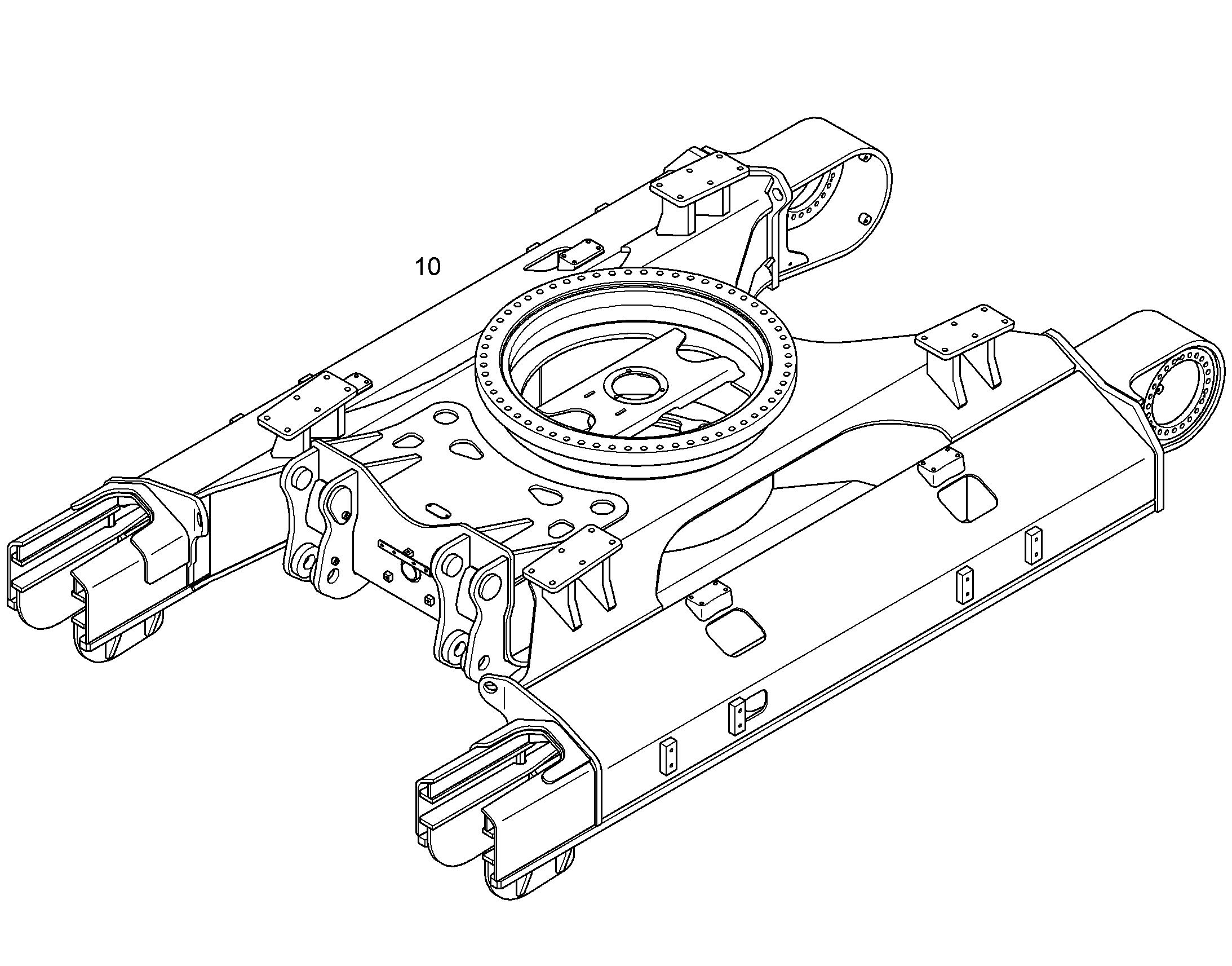 UNDERCARRIAGE WELDED 10845941 LIEBHERR