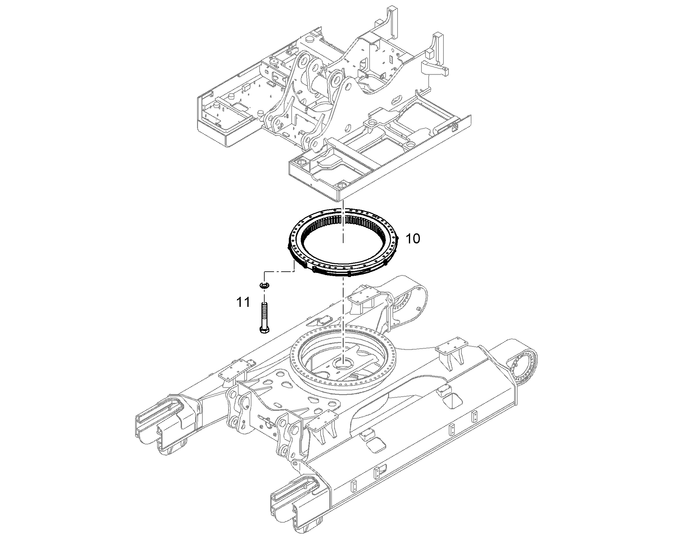 КРЕП.ДЕТ.ПОВ.КРУГА НИЖН.ТЕЛЕЖ. 10852183 LIEBHERR