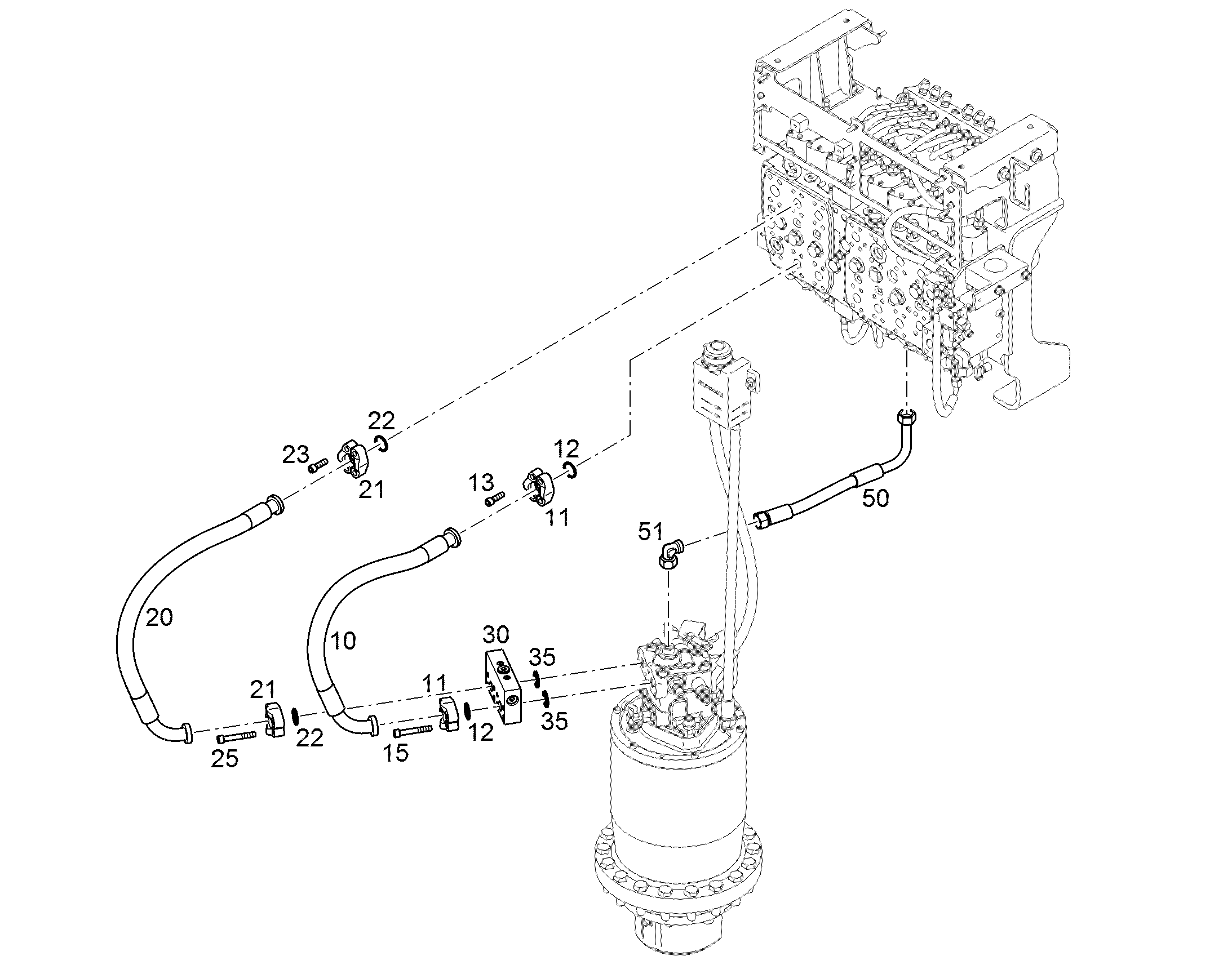 ШЛАНГ 20X450 11314689 LIEBHERR