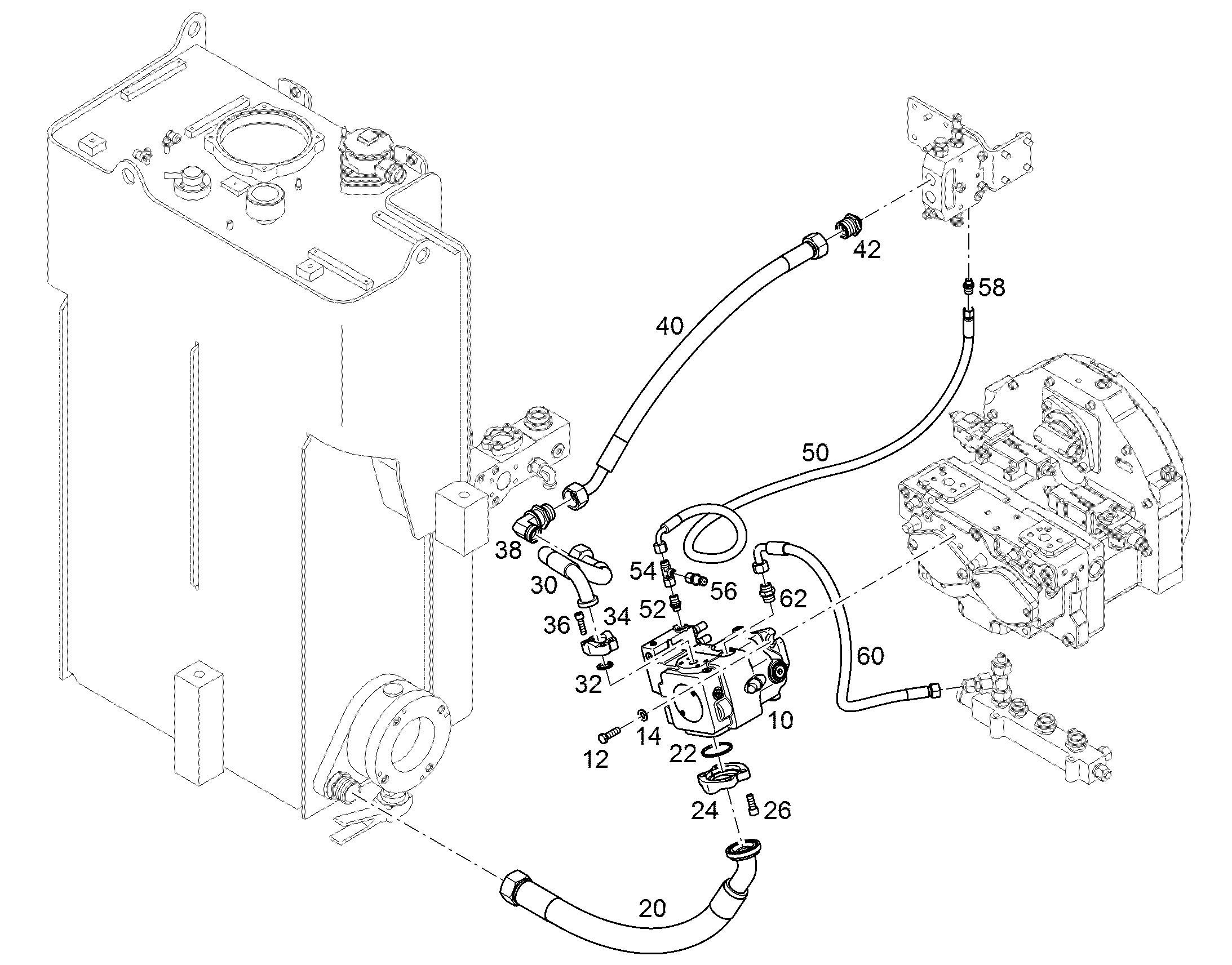ШЛАНГ 20X780 11600513 LIEBHERR