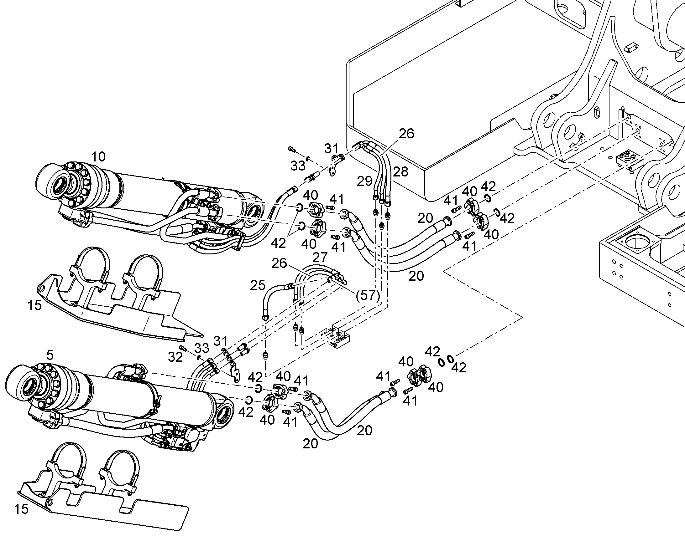 ПОДЪЕМНЫЙ ЦИЛИНДР СПРАВА 10857412 LIEBHERR