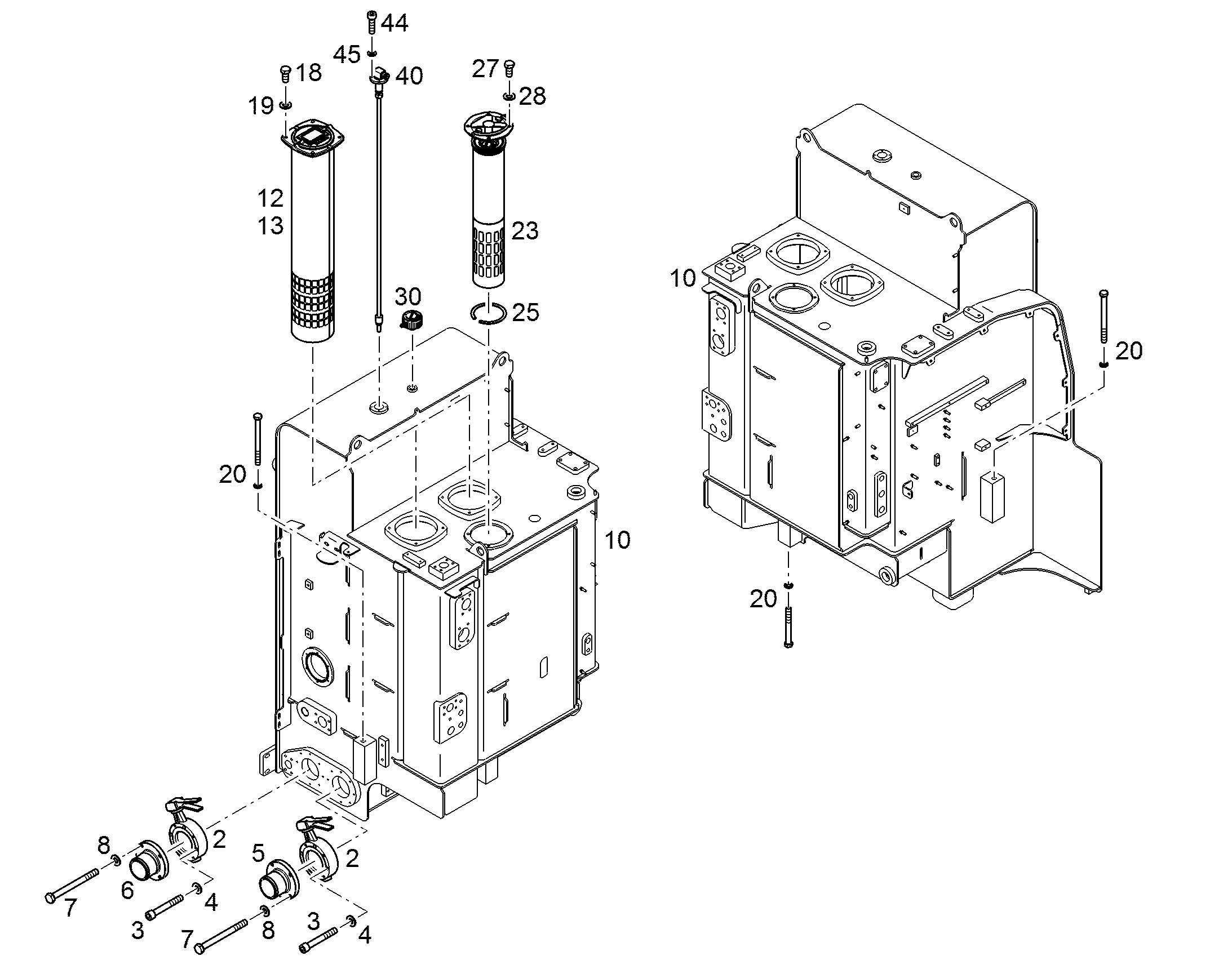 ФИЛЬТР.ЭЛЕМЕНТ СТЕКЛОВОЛОКОН. 10µm 12267987 LIEBHERR