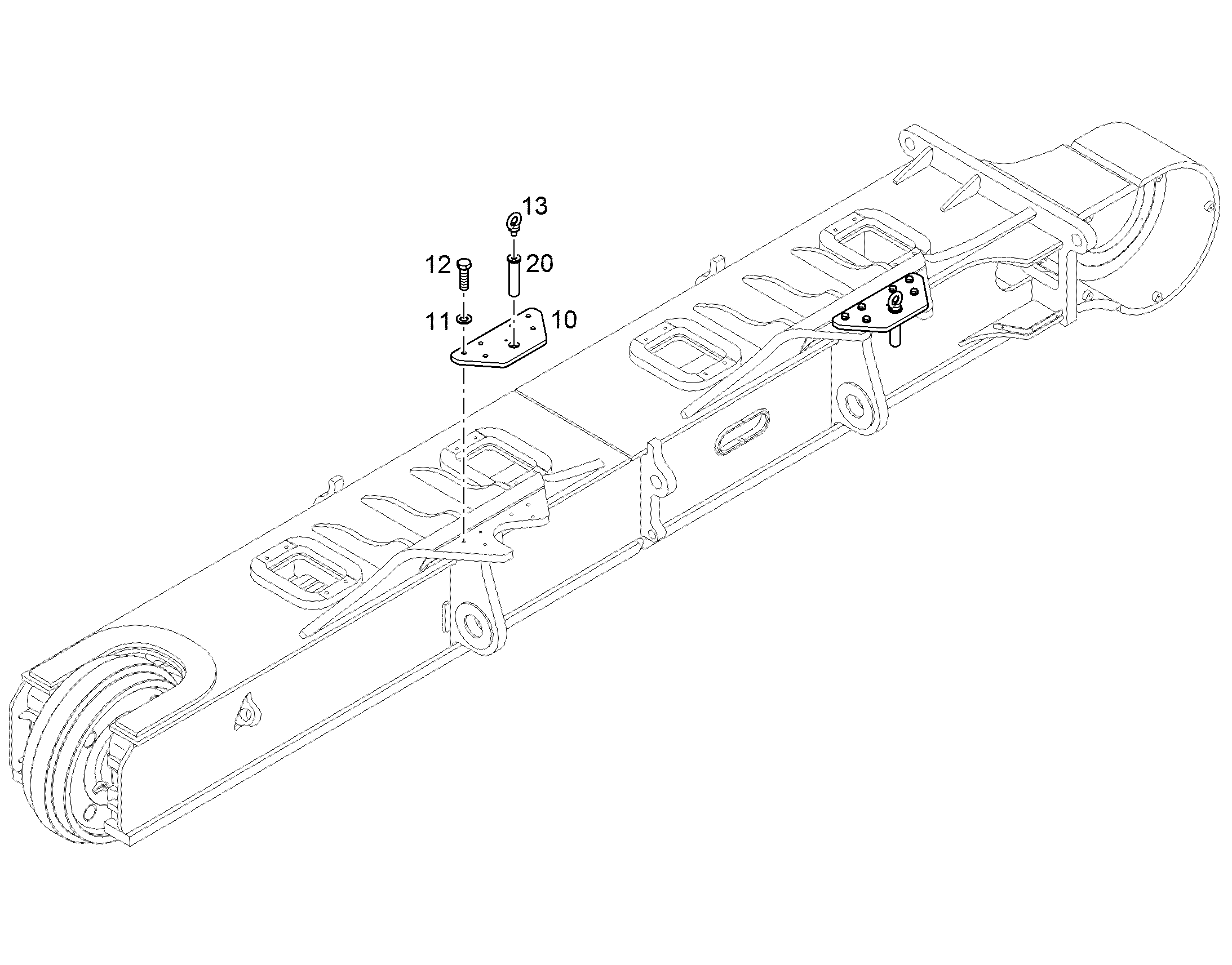 БОЛТ С ШЕСТИГРАННОЙ ГОЛОВКОЙ ISO 4014 M24X80 10.9 FLZN 10425603 LIEBHERR