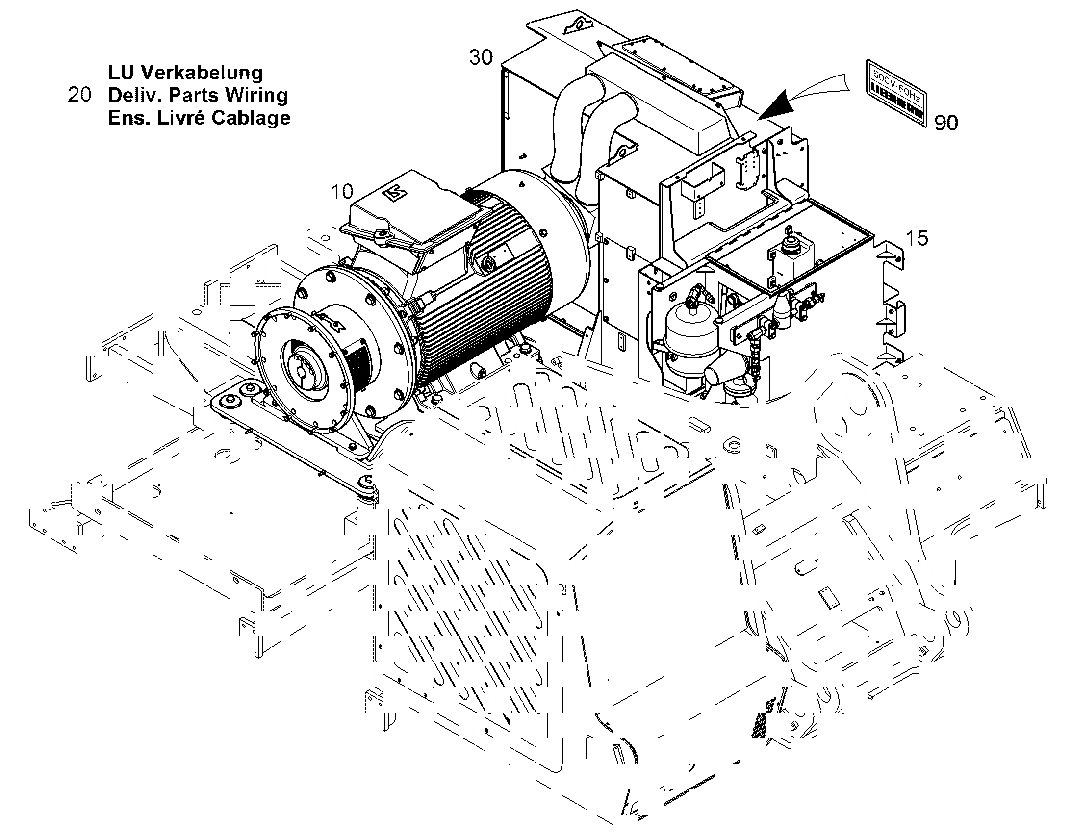 НАГРЕВАТЕЛЬ ПРЕДВАРИТЕЛЬНЫЙ 11828071 LIEBHERR