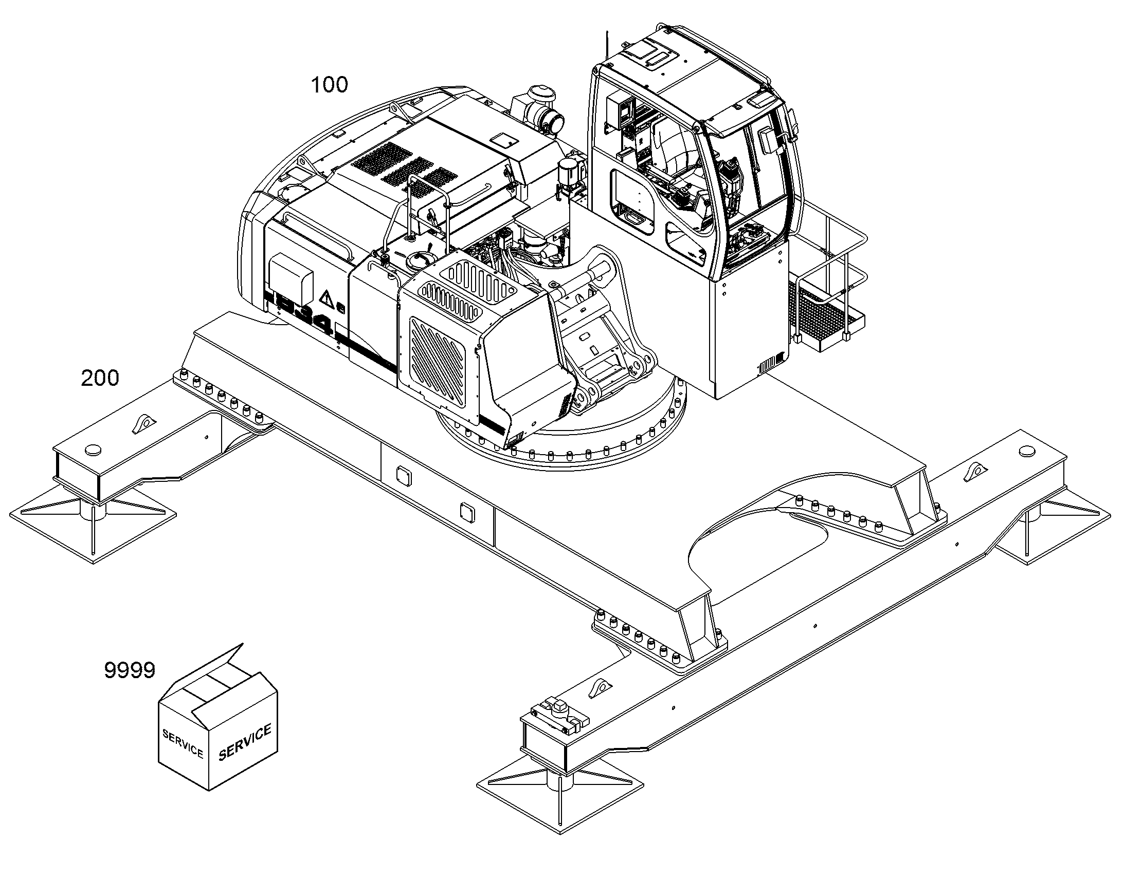 ПОВОРОТНАЯ ПЛАТФОРМА EP 934C 480V 60HZ 10846725 LIEBHERR