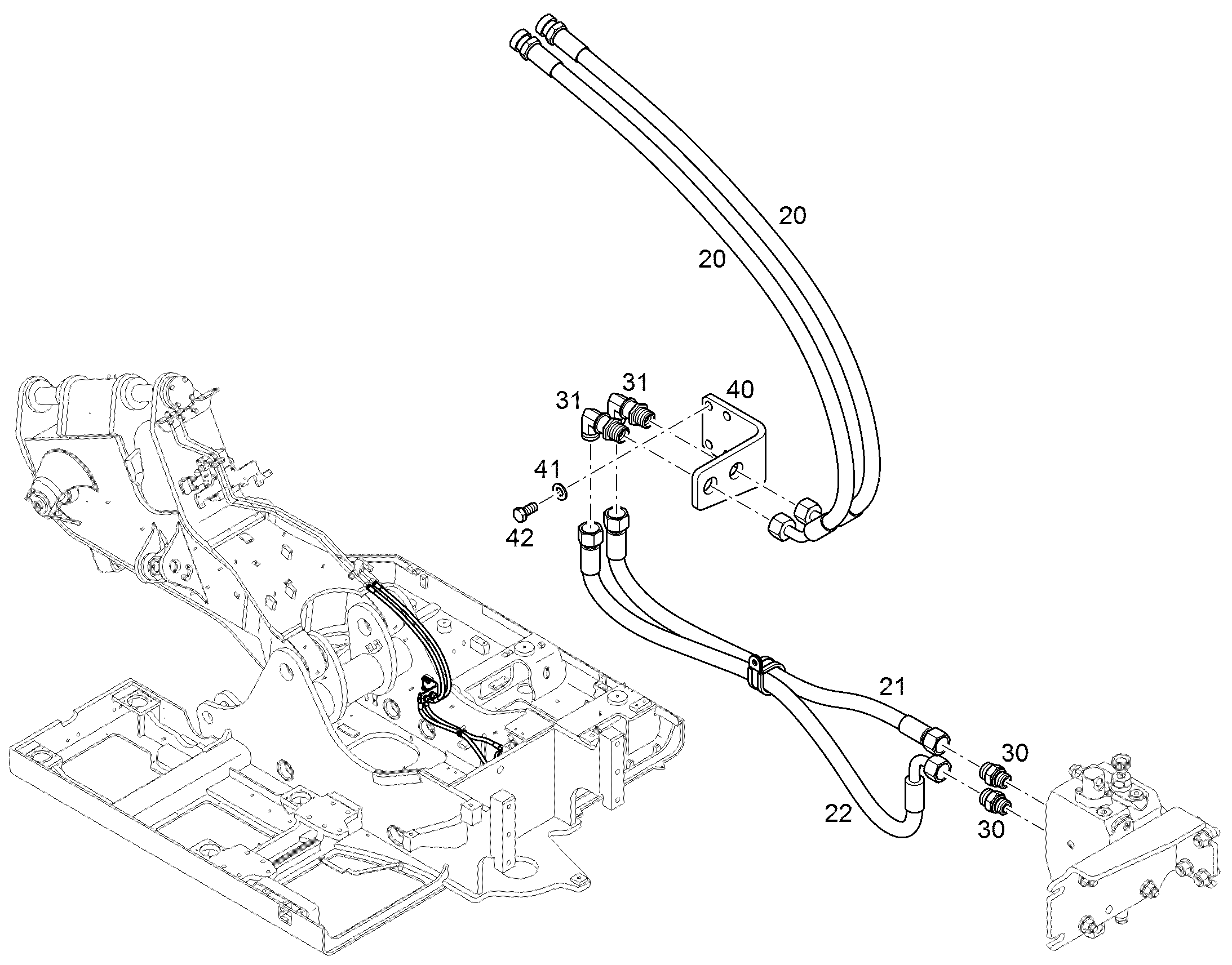 ШЛАНГ 12X800 10291302 LIEBHERR